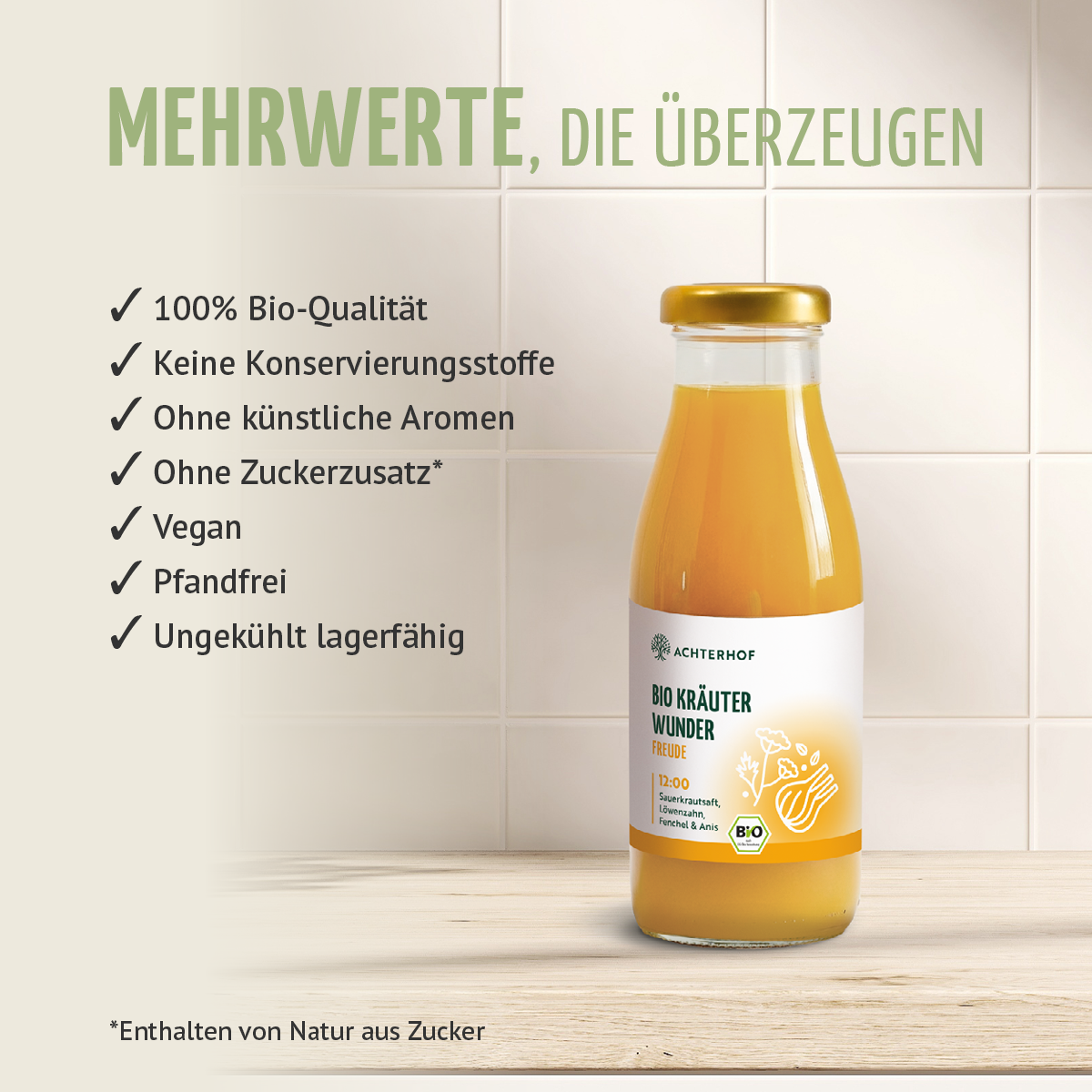 Kräuterwunder Bio Fastenkur 3 Tage (18 Flaschen)