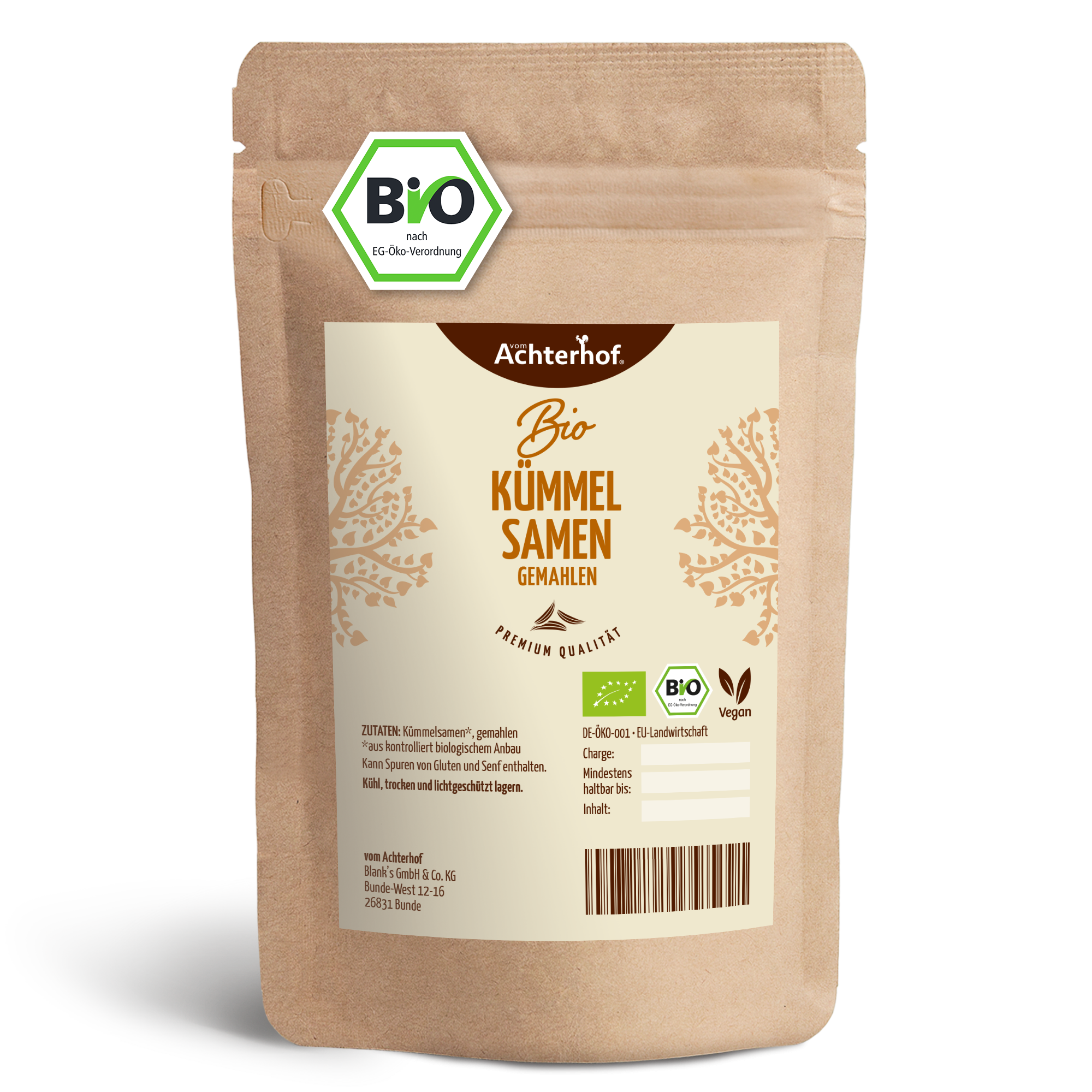 Kümmelsamen gemahlen Bio (250g)