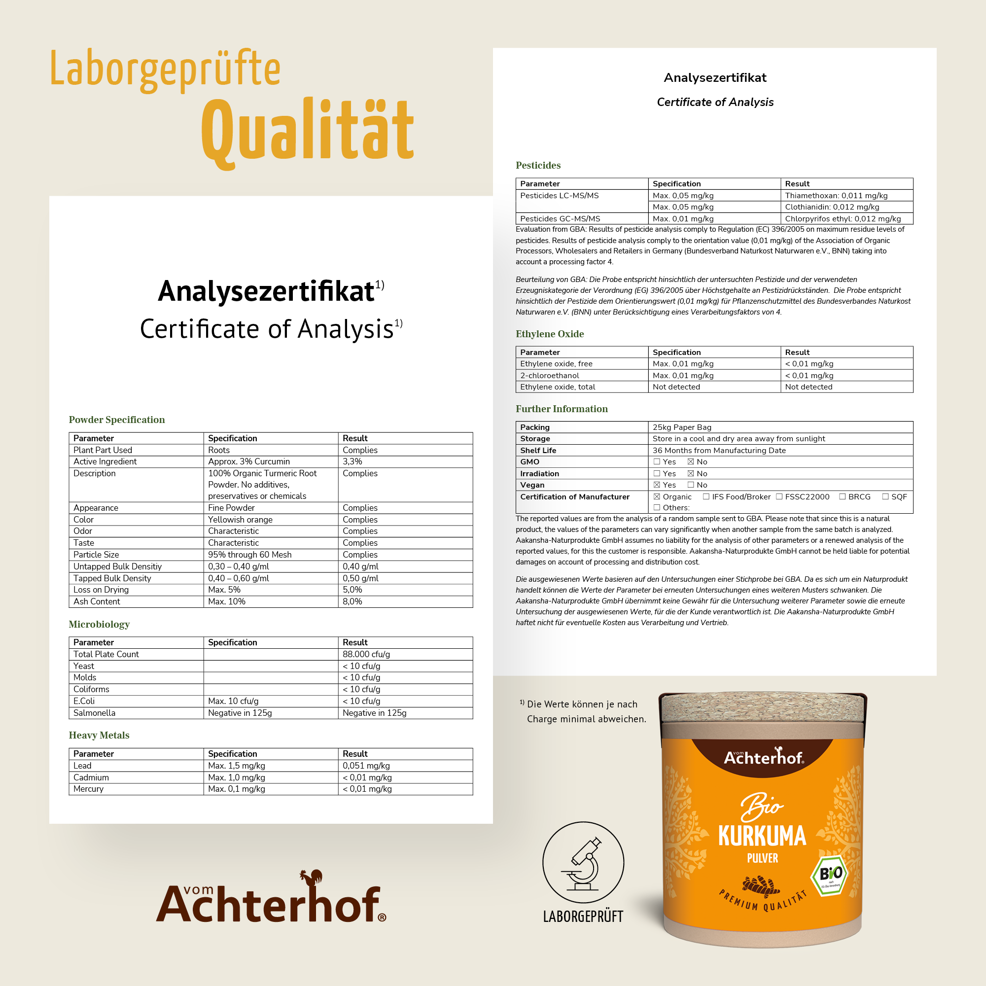 Bio Kurkuma Pulver (50g)