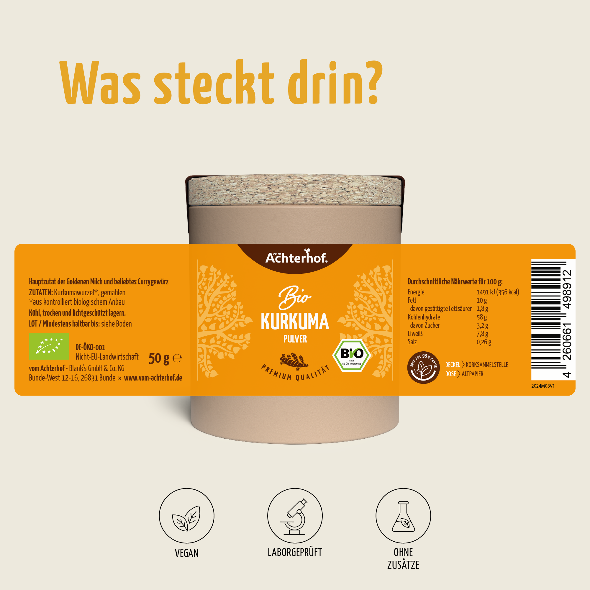 Bio Kurkuma Pulver (50g)