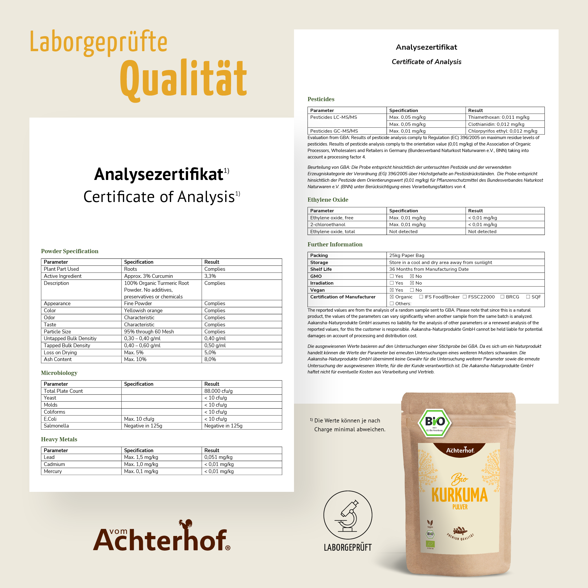 Bio Kurkuma Pulver (1000g)