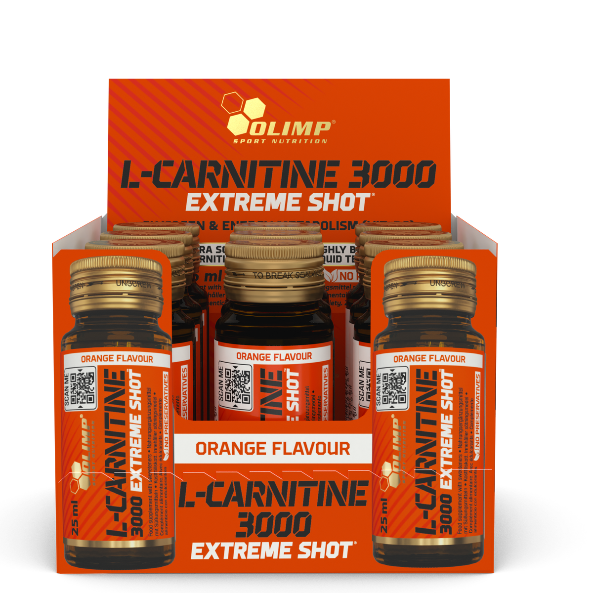 L-Carnitine 3000 Extreme Shot (9x25ml) Orange