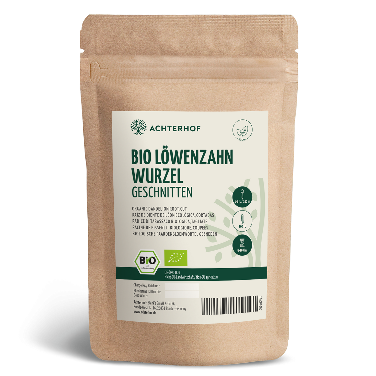 Löwenzahnwurzel geschnitten Bio (250g)