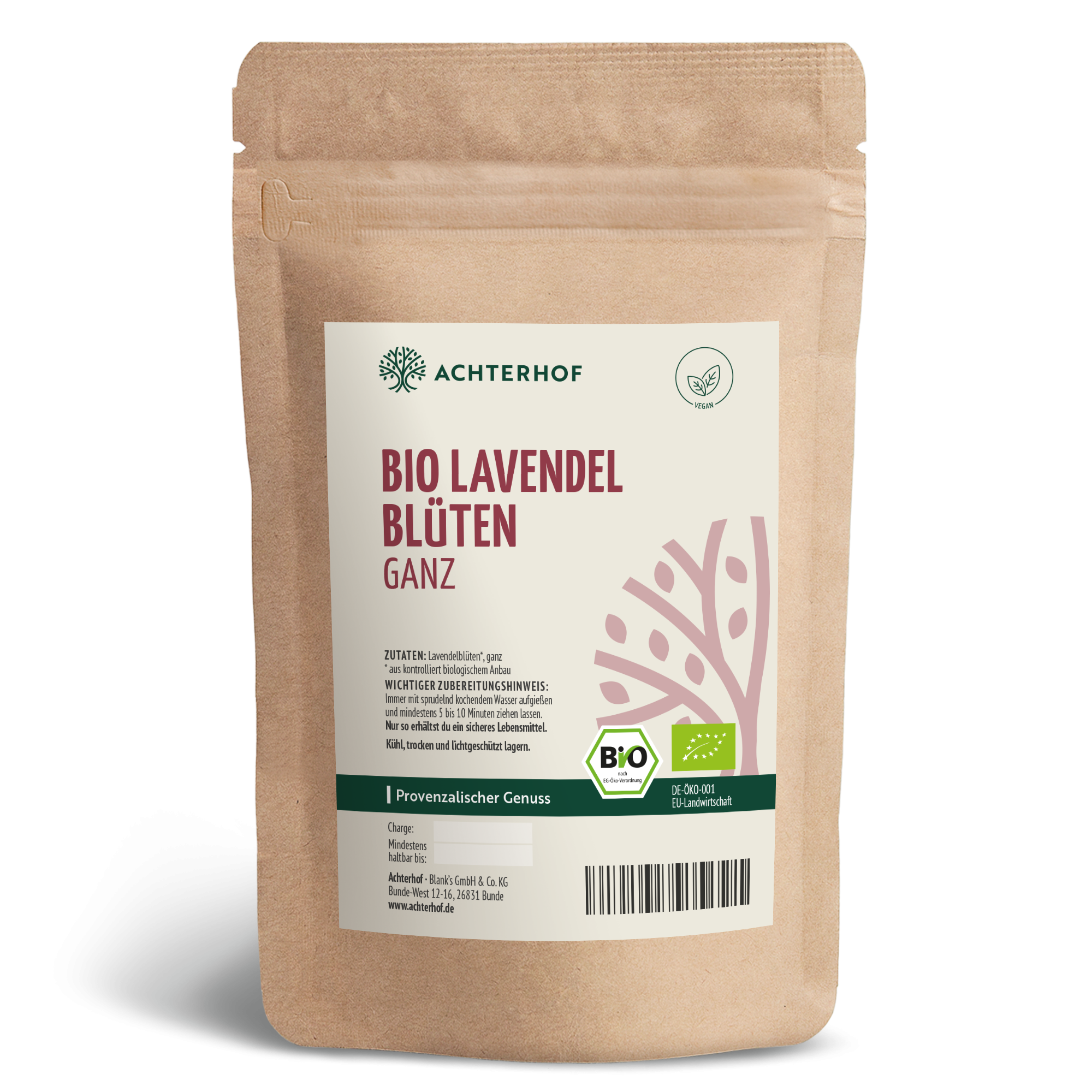 Lavendelblüten ganz Bio (500g)