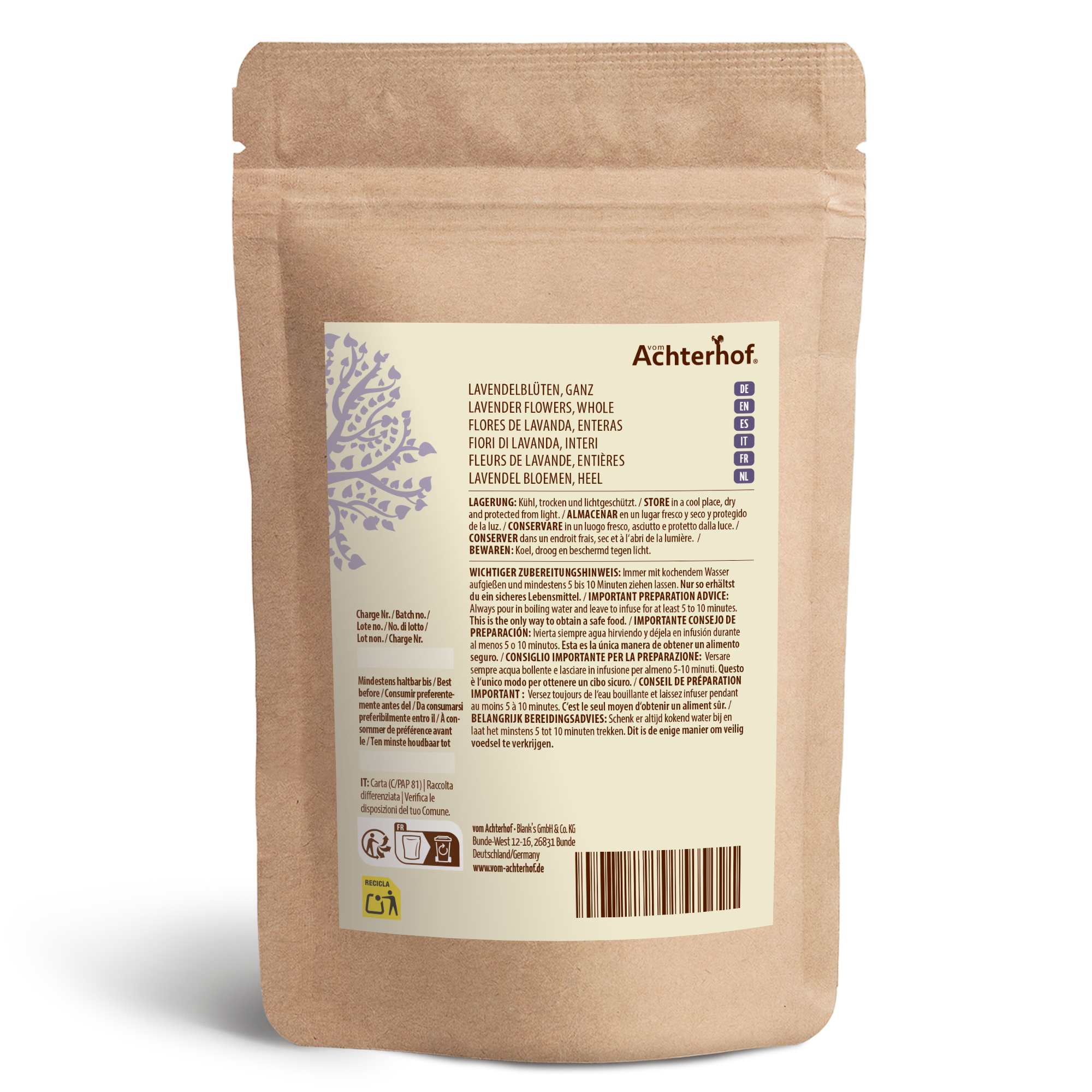 Lavendelblüten ganz (250g)