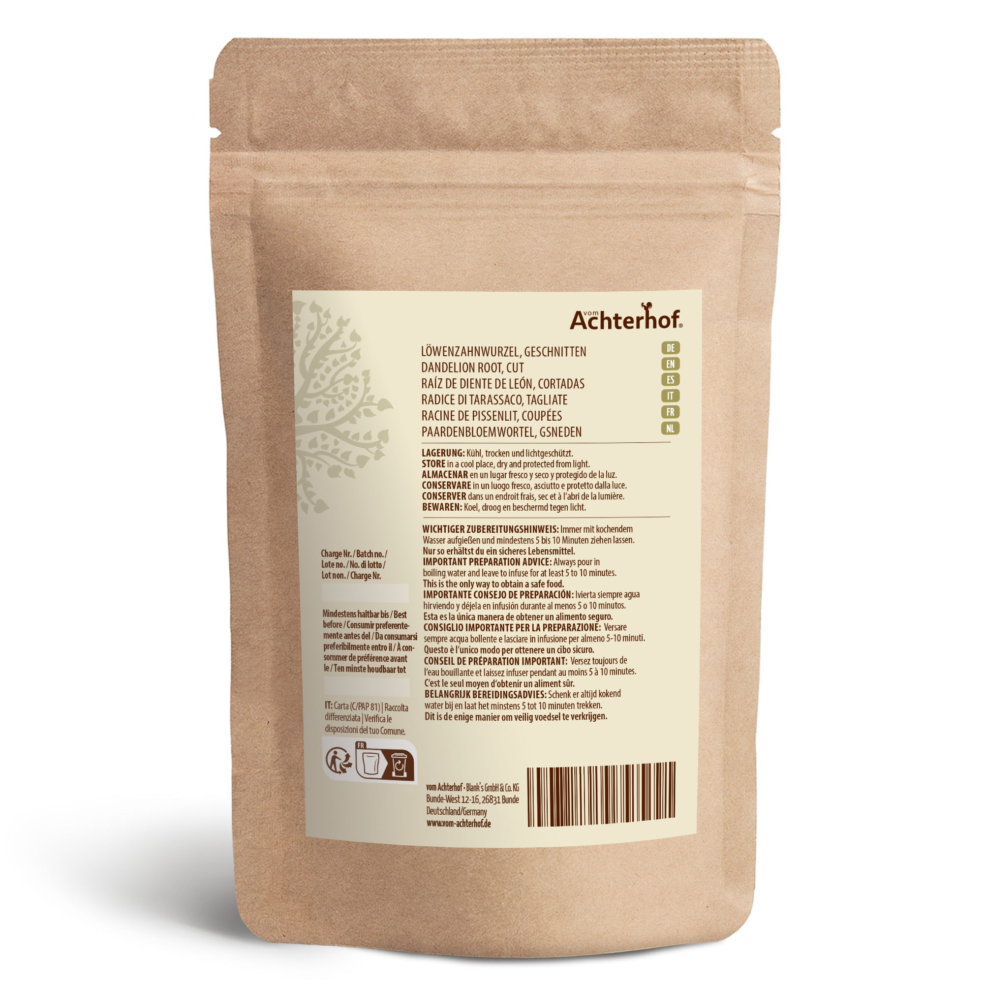 Löwenzahnblätter geschnitten (250g)