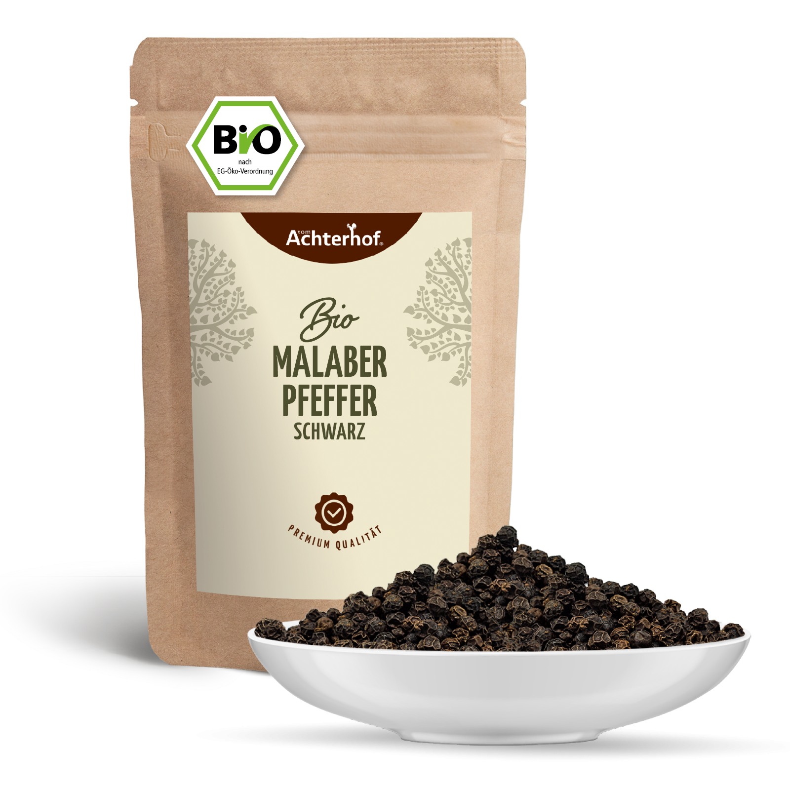 Malabar Pfeffer schwarz ganz Bio (250g)