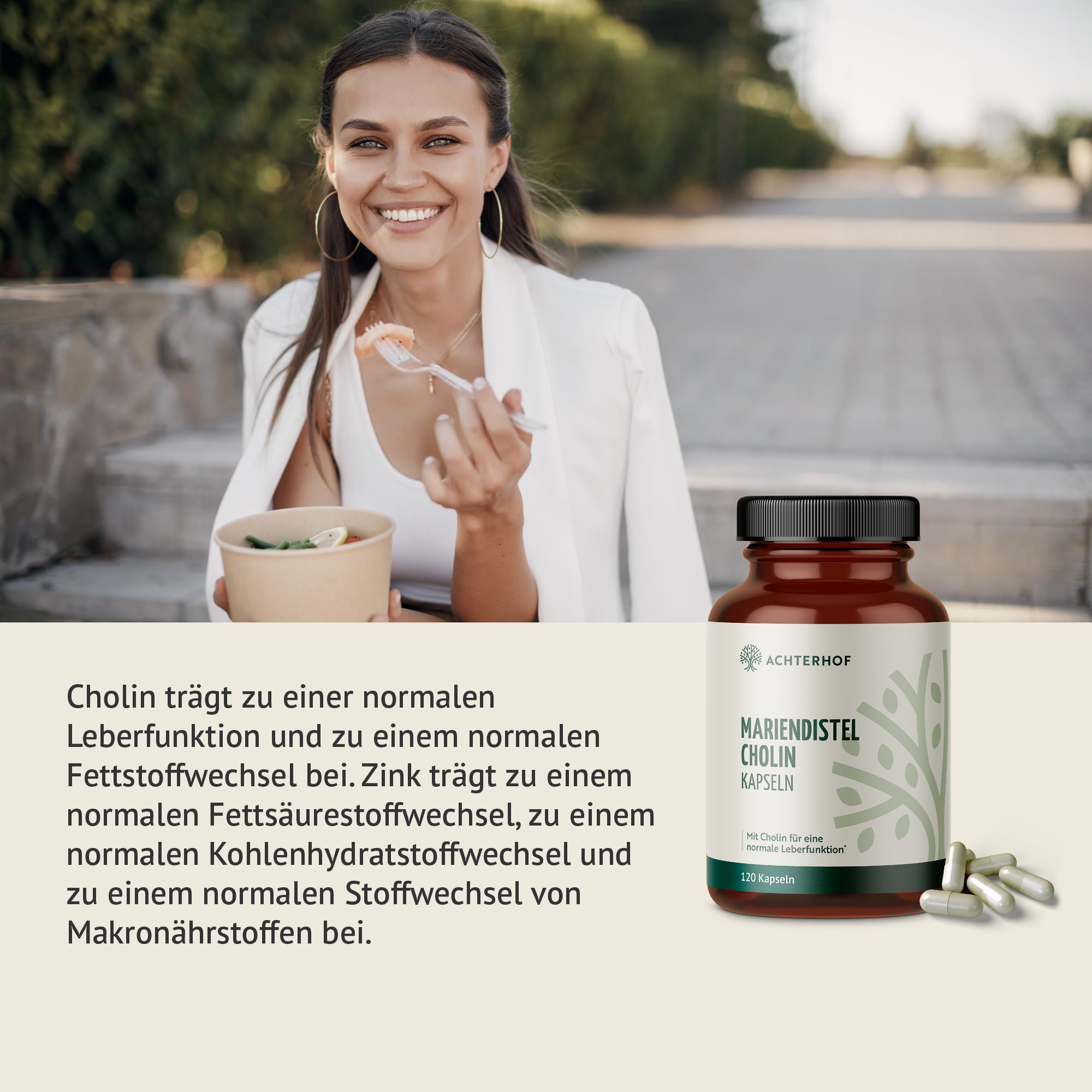 Mariendistel Cholin Kapseln (120 Kapseln)