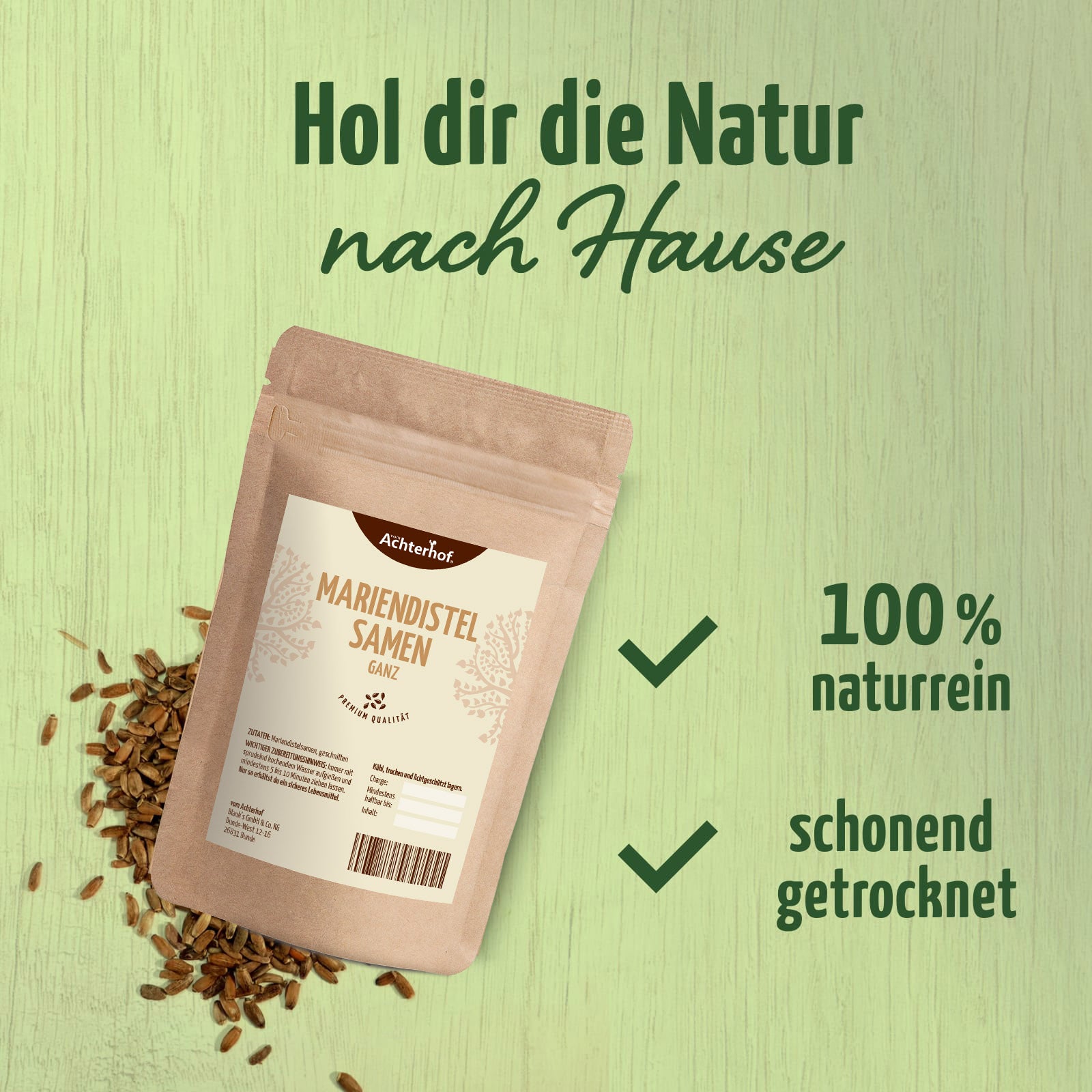 Mariendistelsamen ganz (1000g)