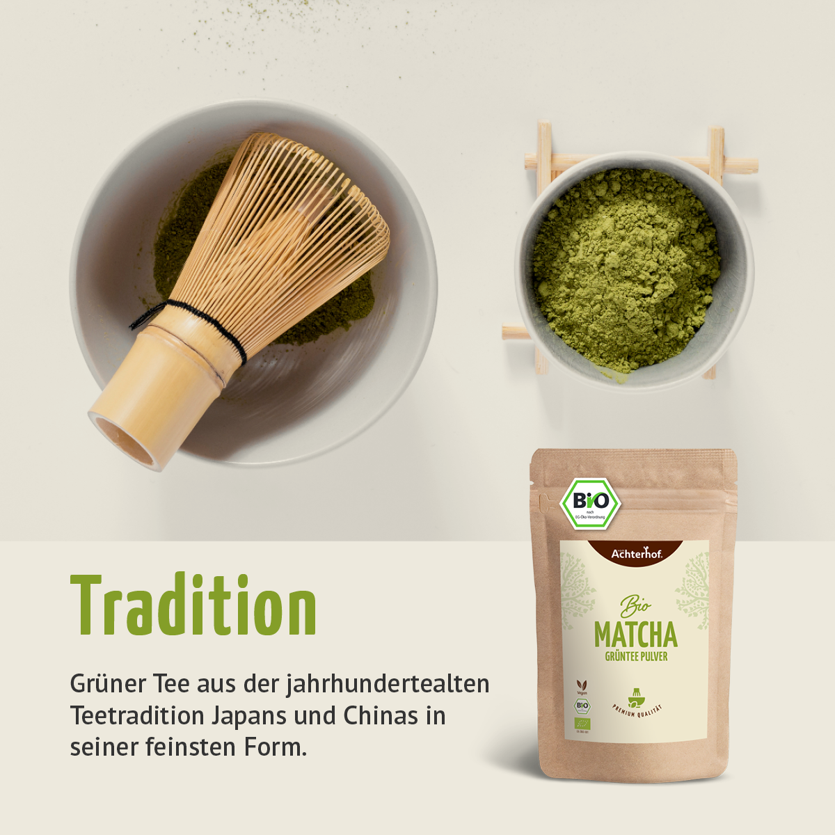 Bio Matcha Grüntee Pulver (250g)