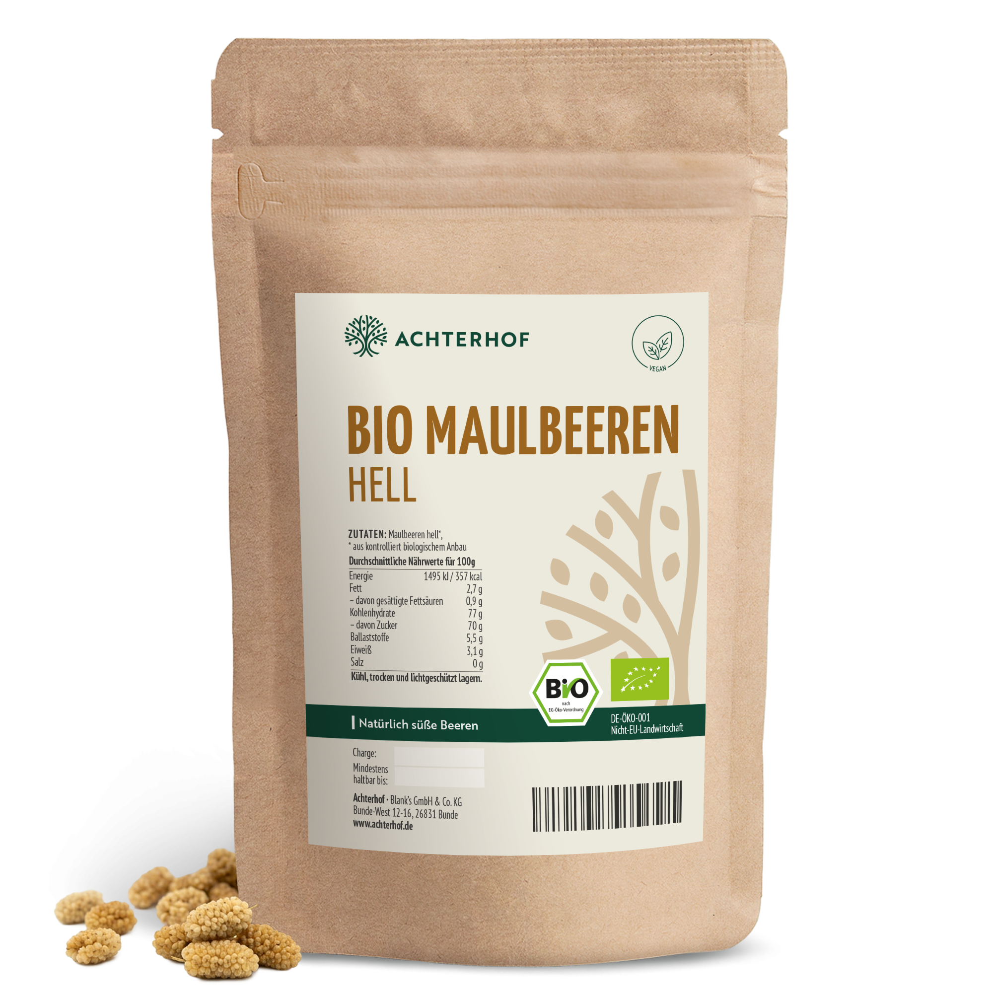 Bio Maulbeeren hell (500g)