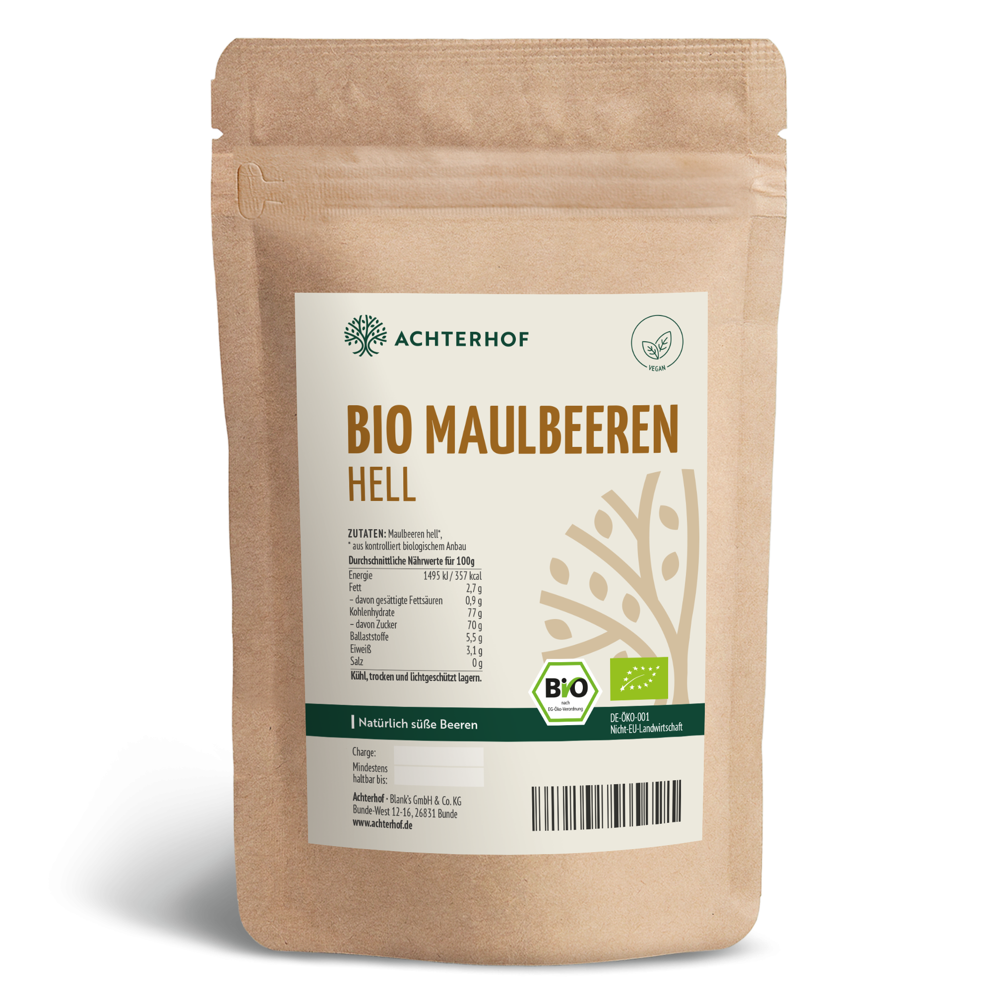 Bio Maulbeeren hell (1000g)