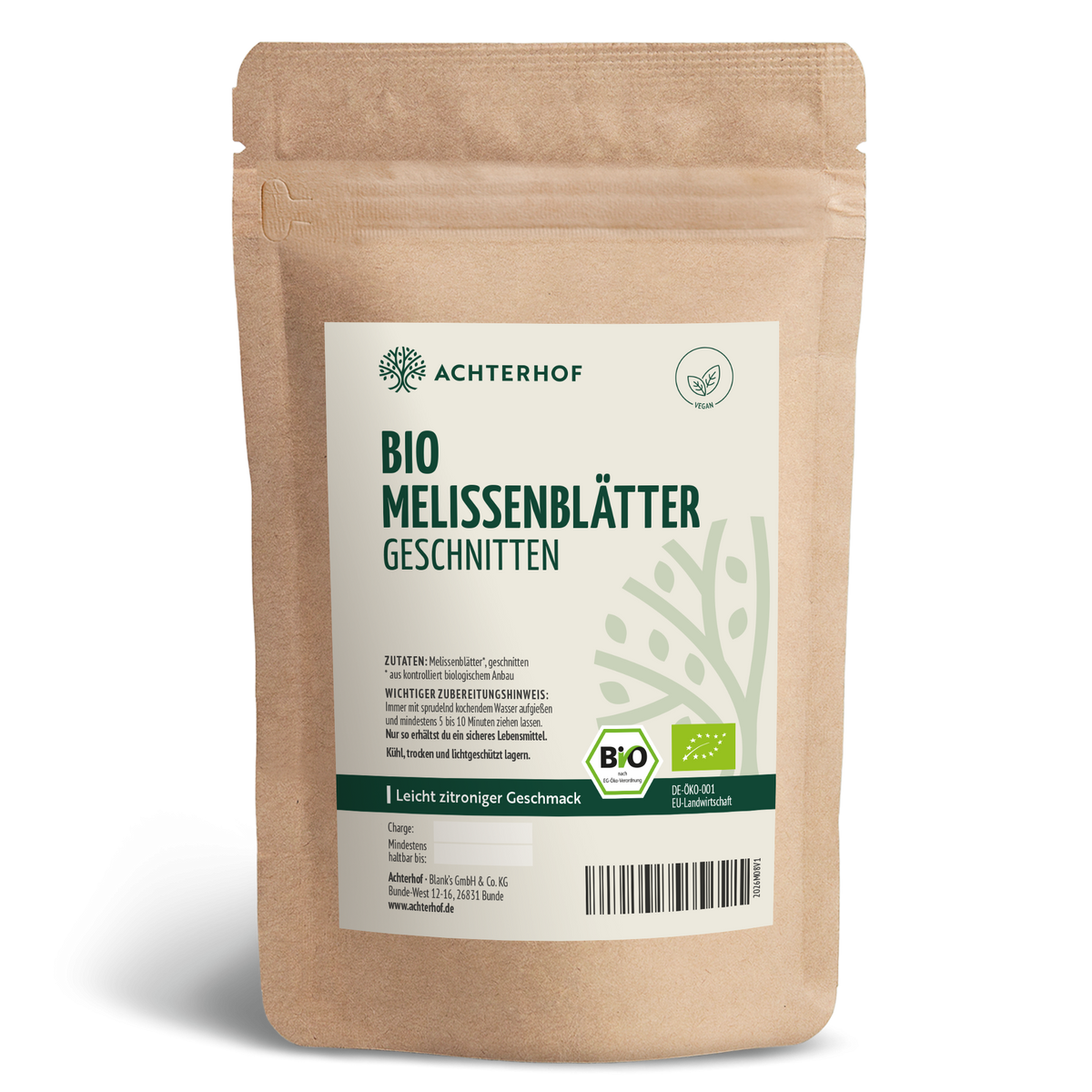 Melissenblätter geschnitten Bio (100g)