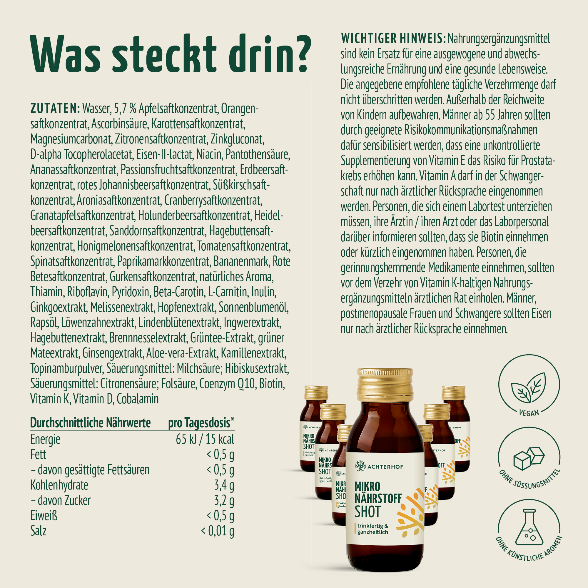 Mikronährstoff Shot (7 x 60ml)