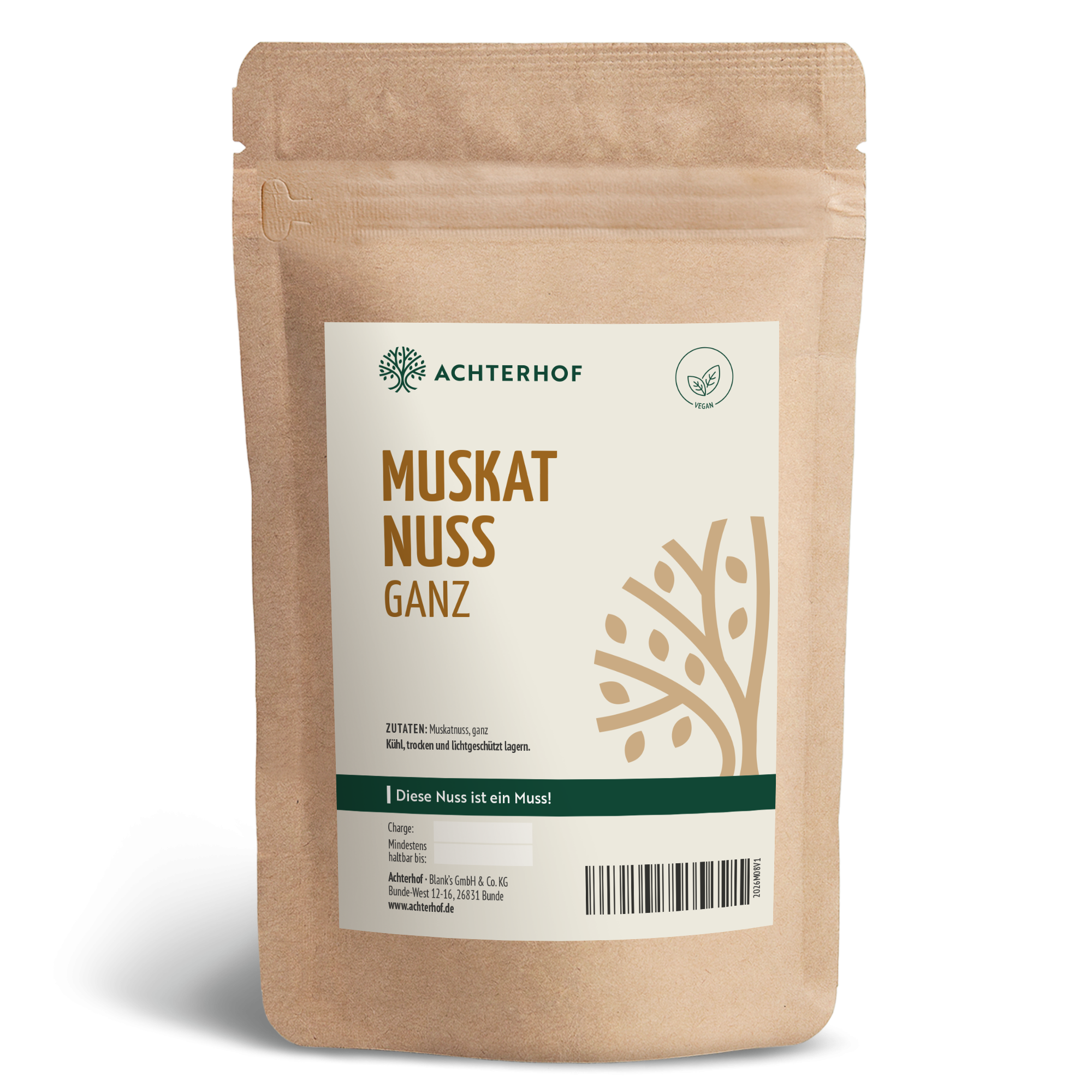 Muskatnuss ganz (10 Stück)