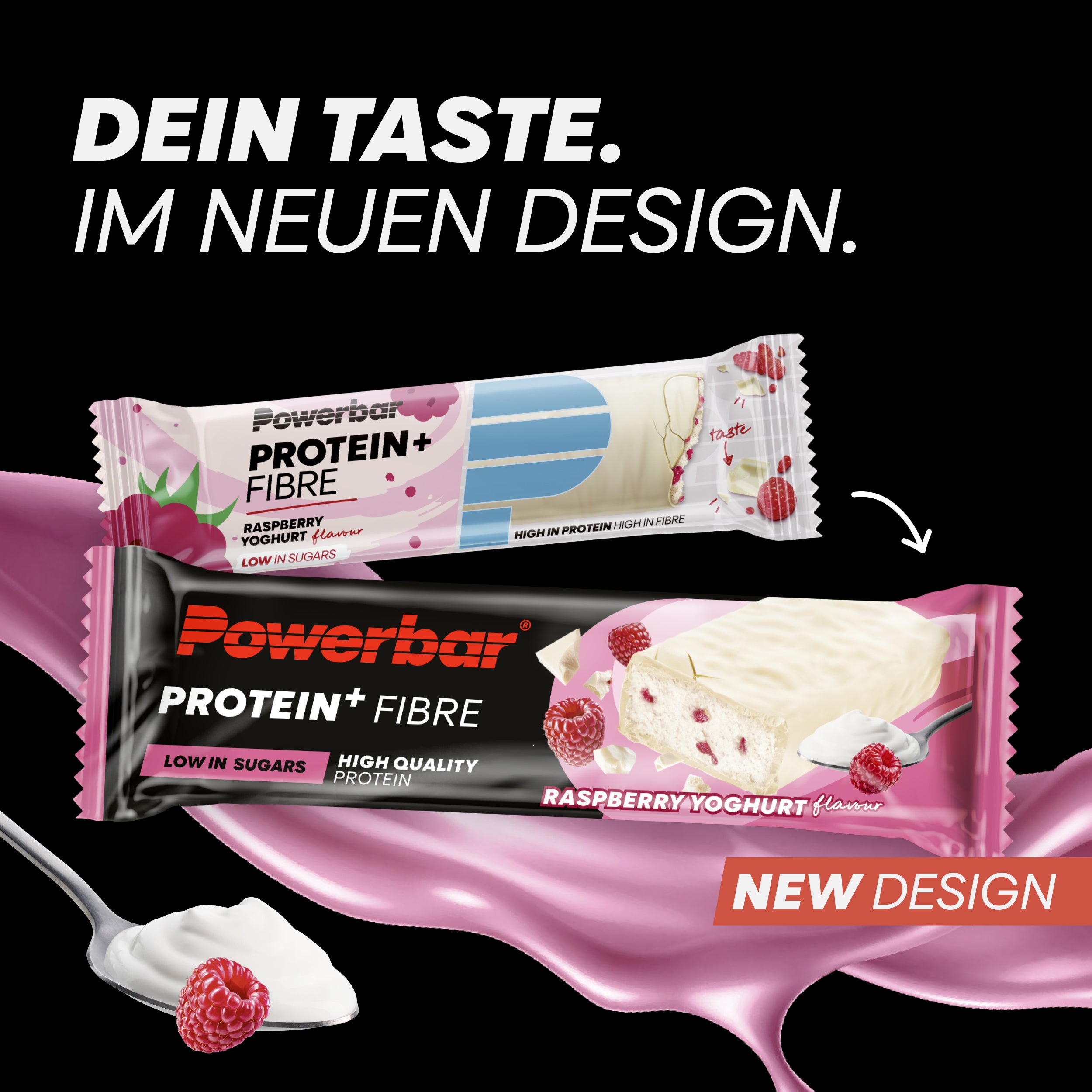 Protein+ Fibre Bar Raspberry Yoghurt (16x35g)
