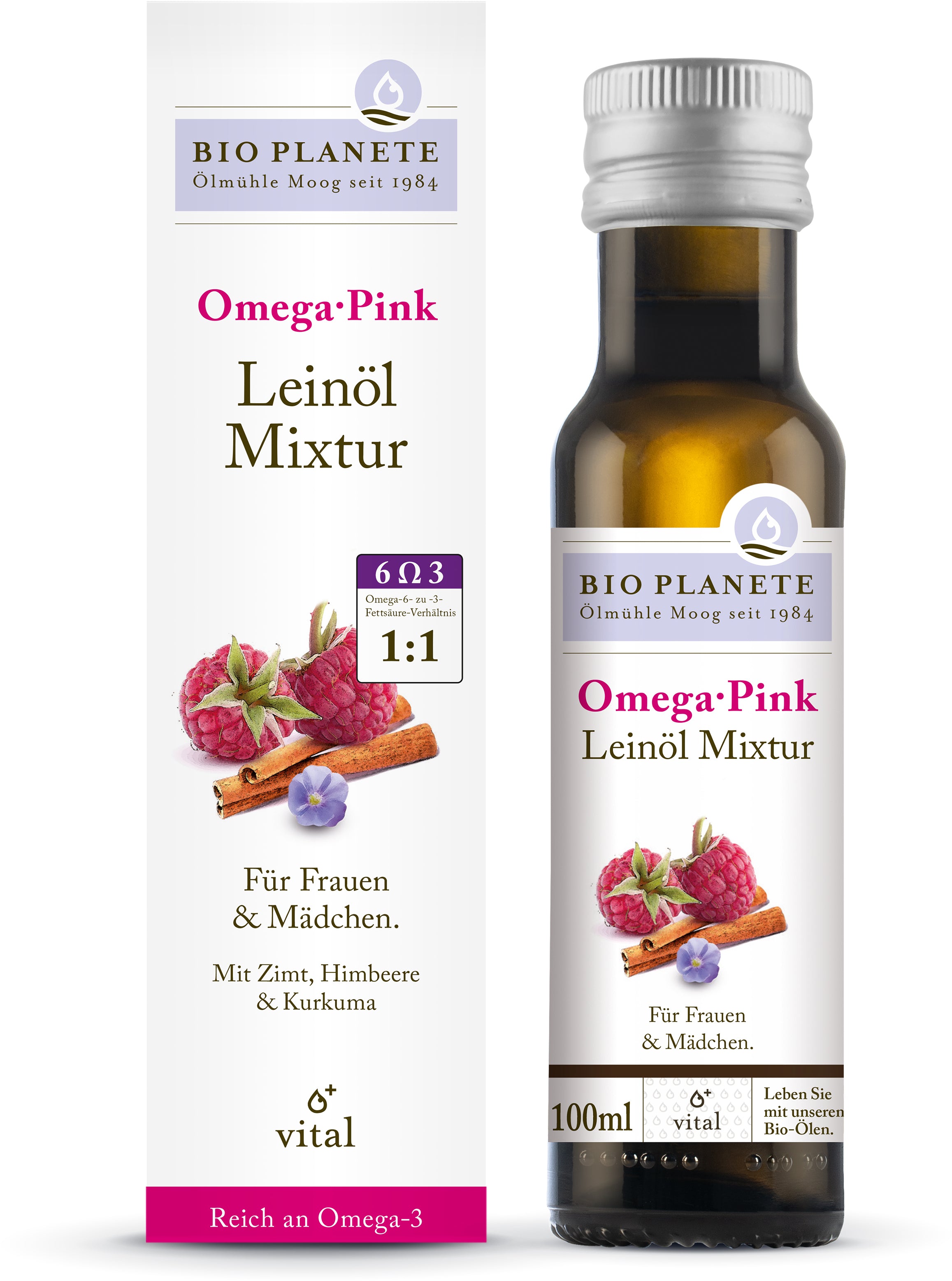 Omega Pink Leinölmixtur bio (100ml)