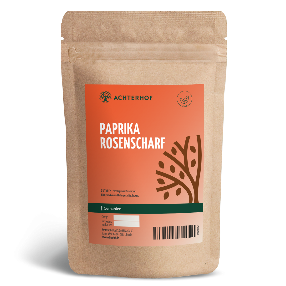 Paprika Rosenscharf gemahlen (500g)
