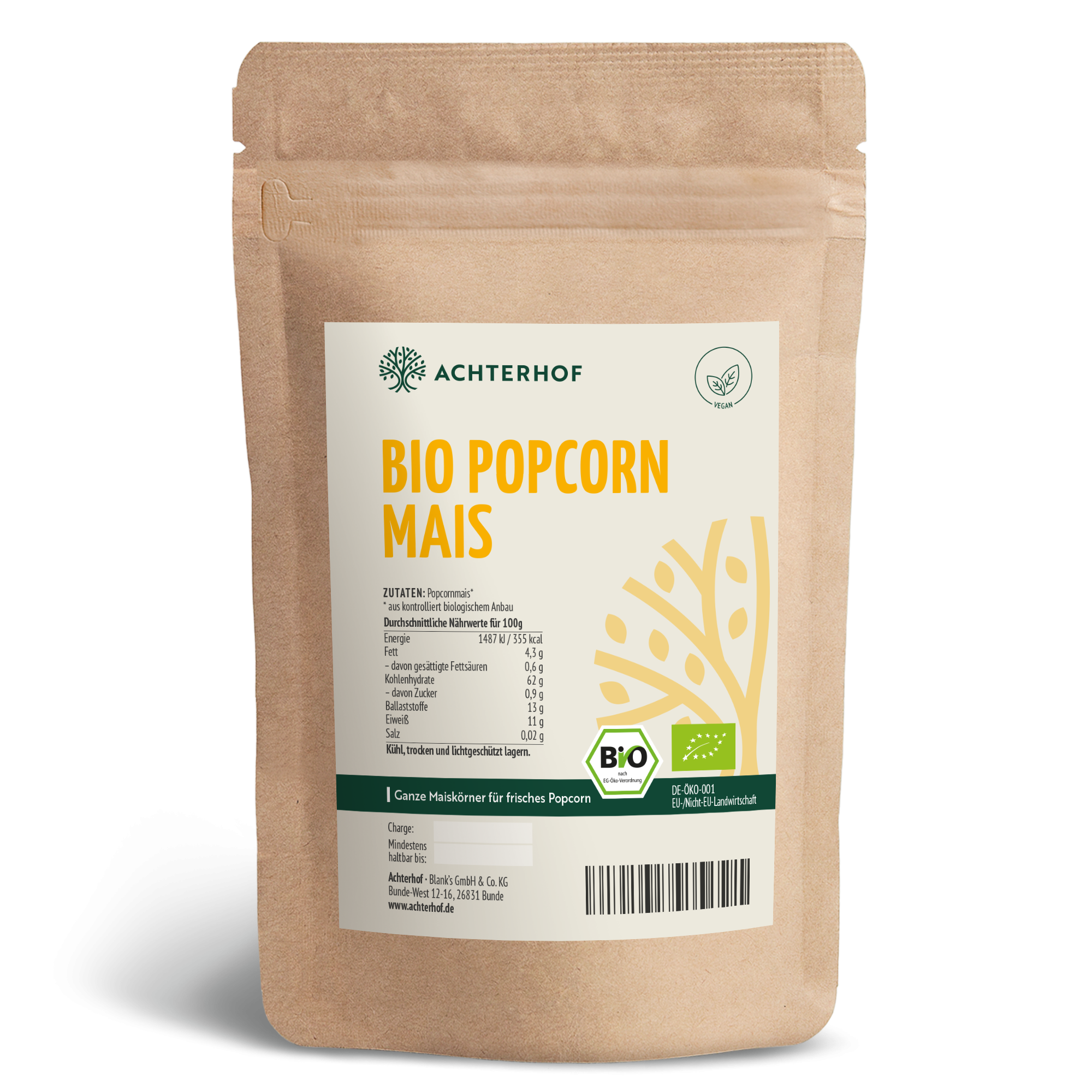 Bio Popcorn Mais (Butterfly) (100g)
