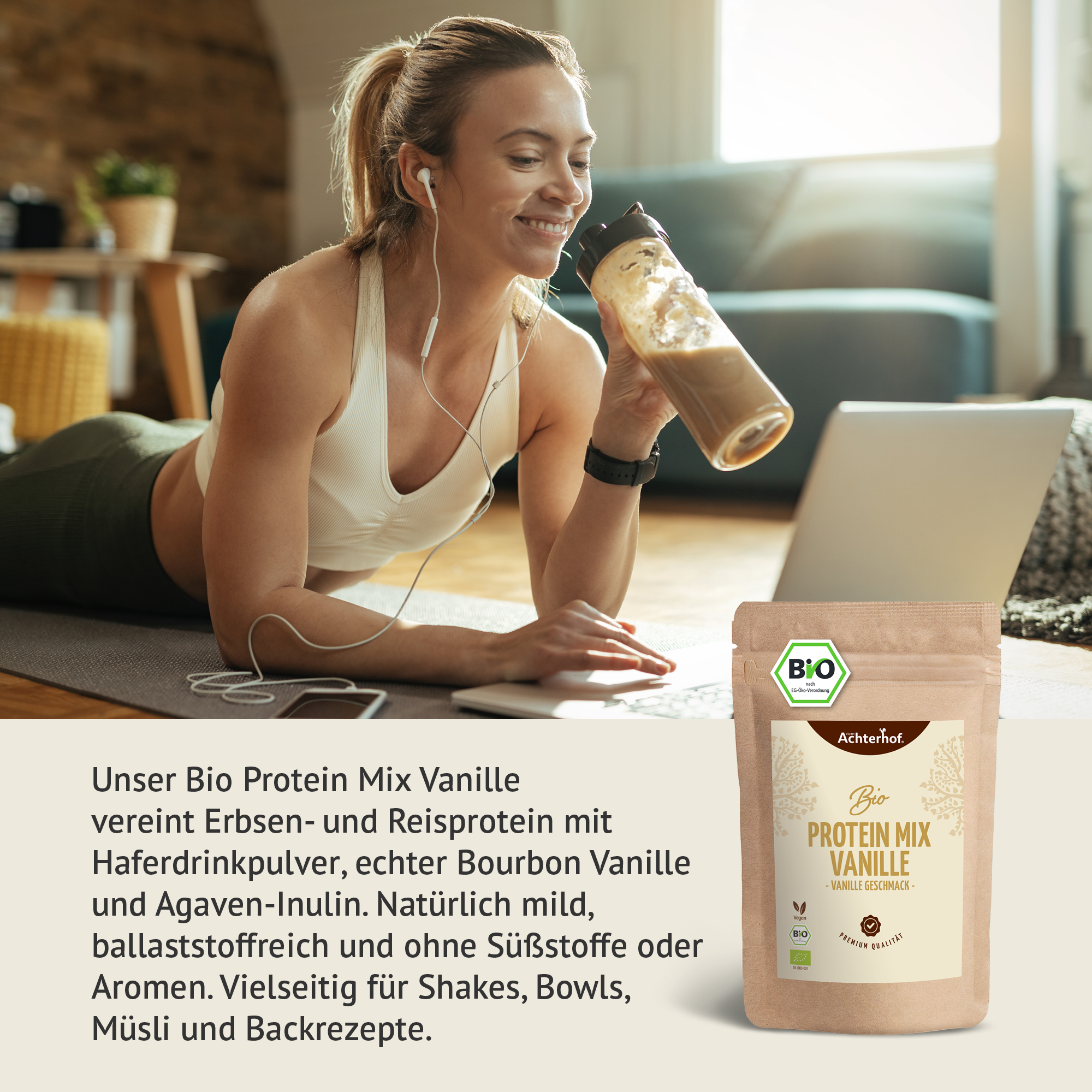 Bio Protein Mix mit Vanille (250g)