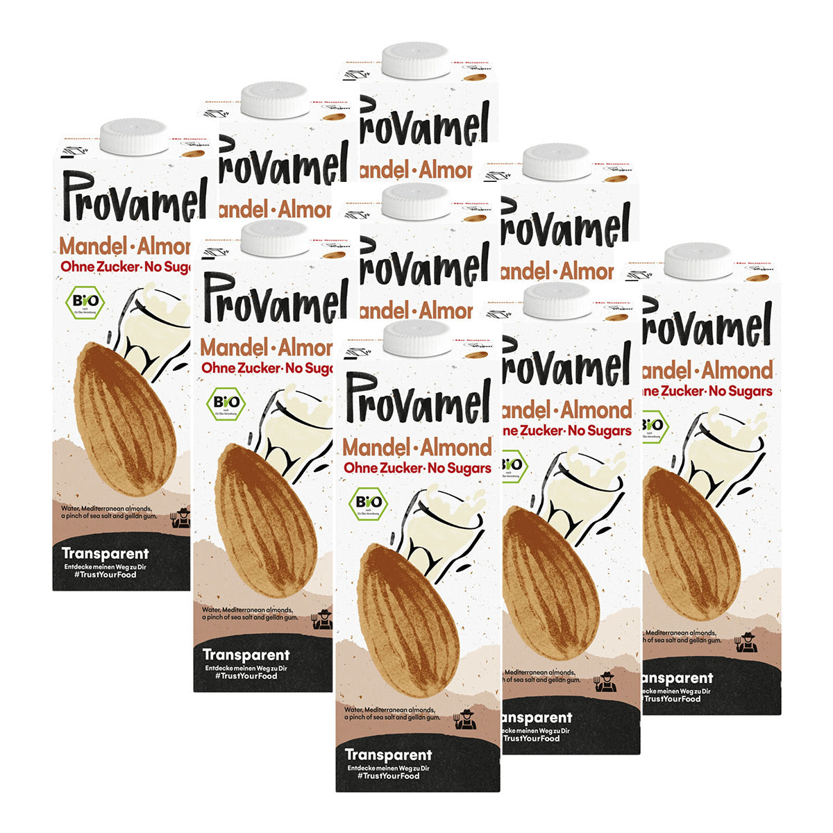 9x Mandeldrink Natural bio (1000ml)