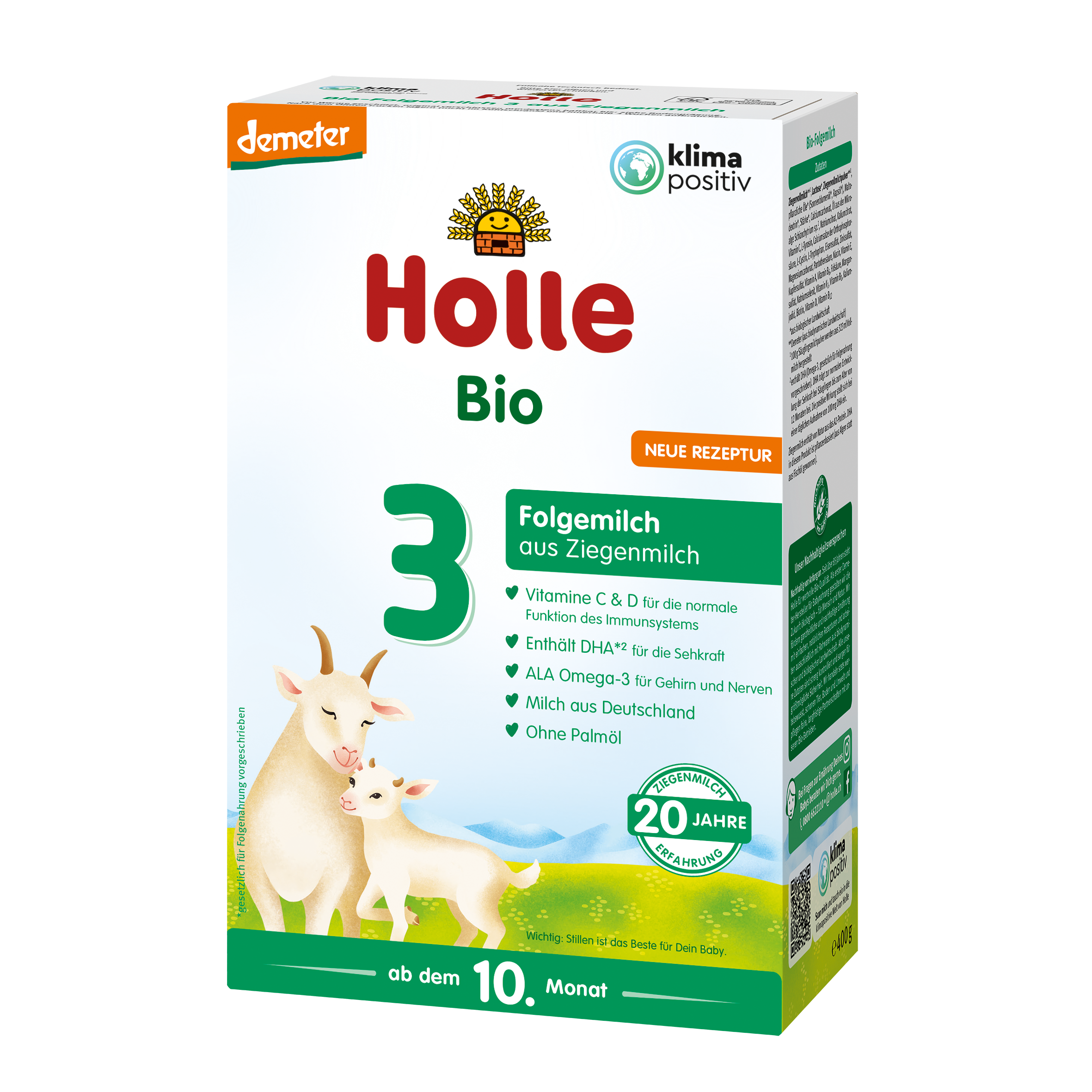 Demeter Folgemilch 3 auf Ziegenmilchbasis - 5x400g - ab dem 10. Monat