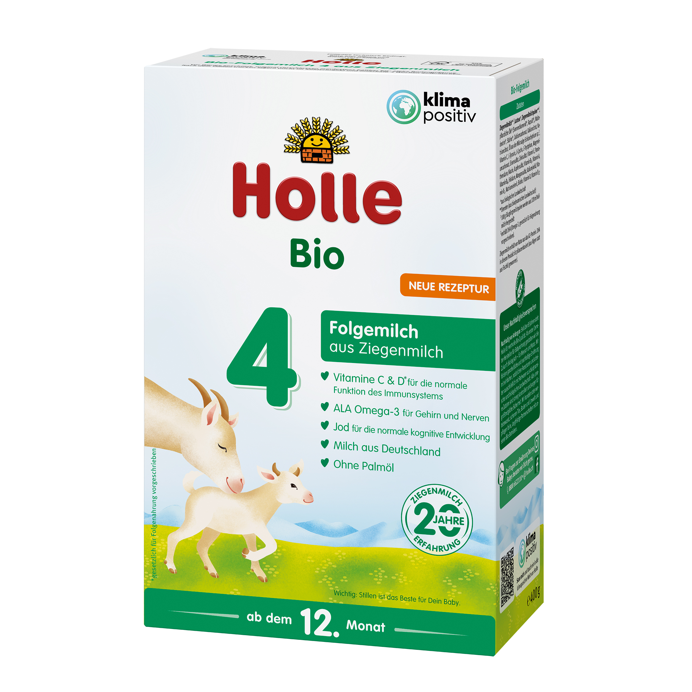 Bio-Folgemilch 4 auf Ziegenmilchbasis - 5x400g - ab dem 12. Monat