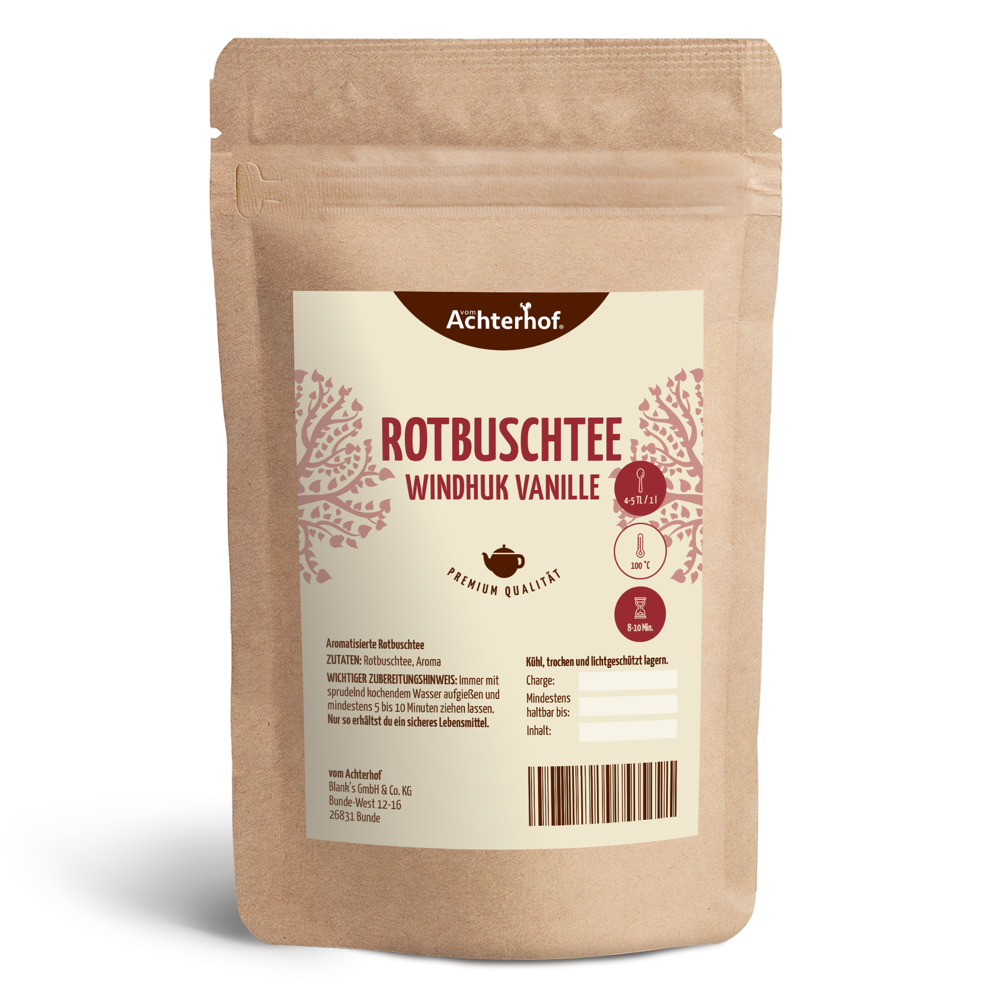 Rotbuschtee Windhuk Vanille (250g)