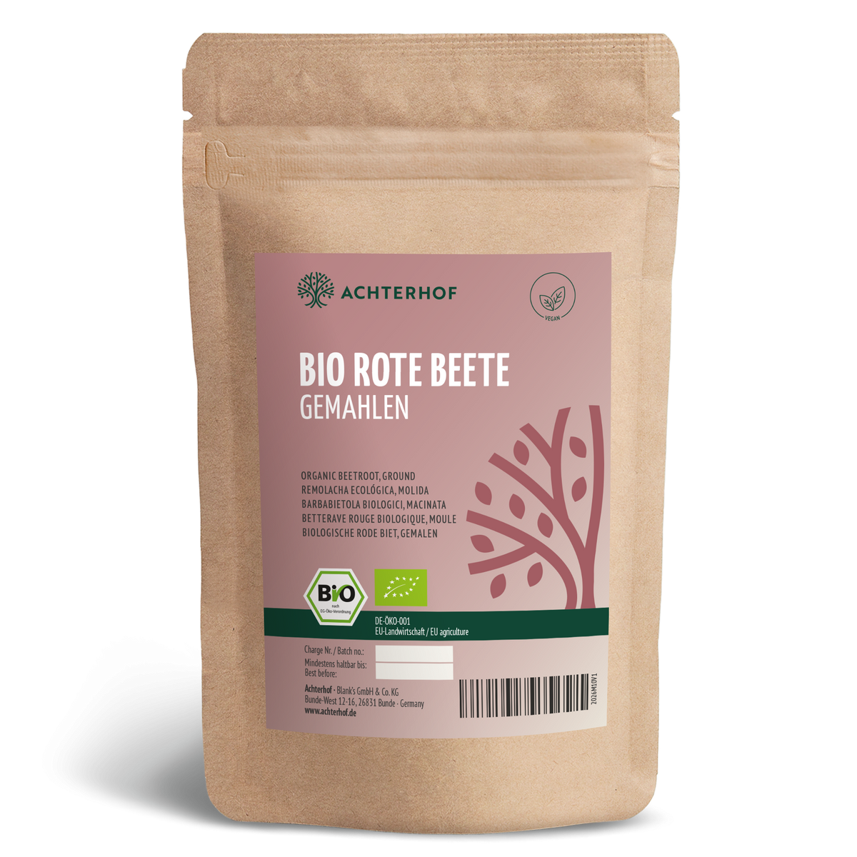 Rote Beete gemahlen Bio (500g)