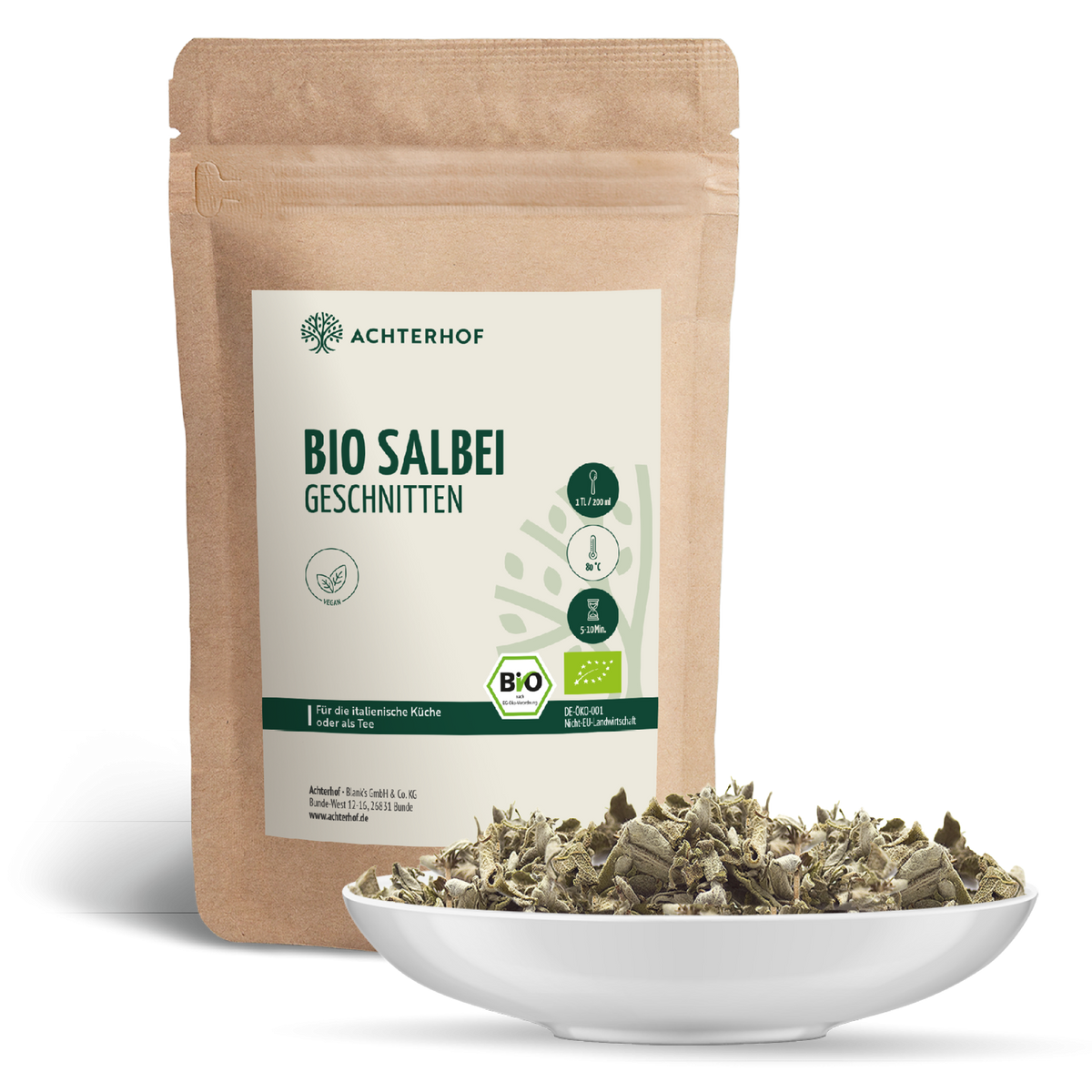 Salbei geschnitten Bio (1000g)