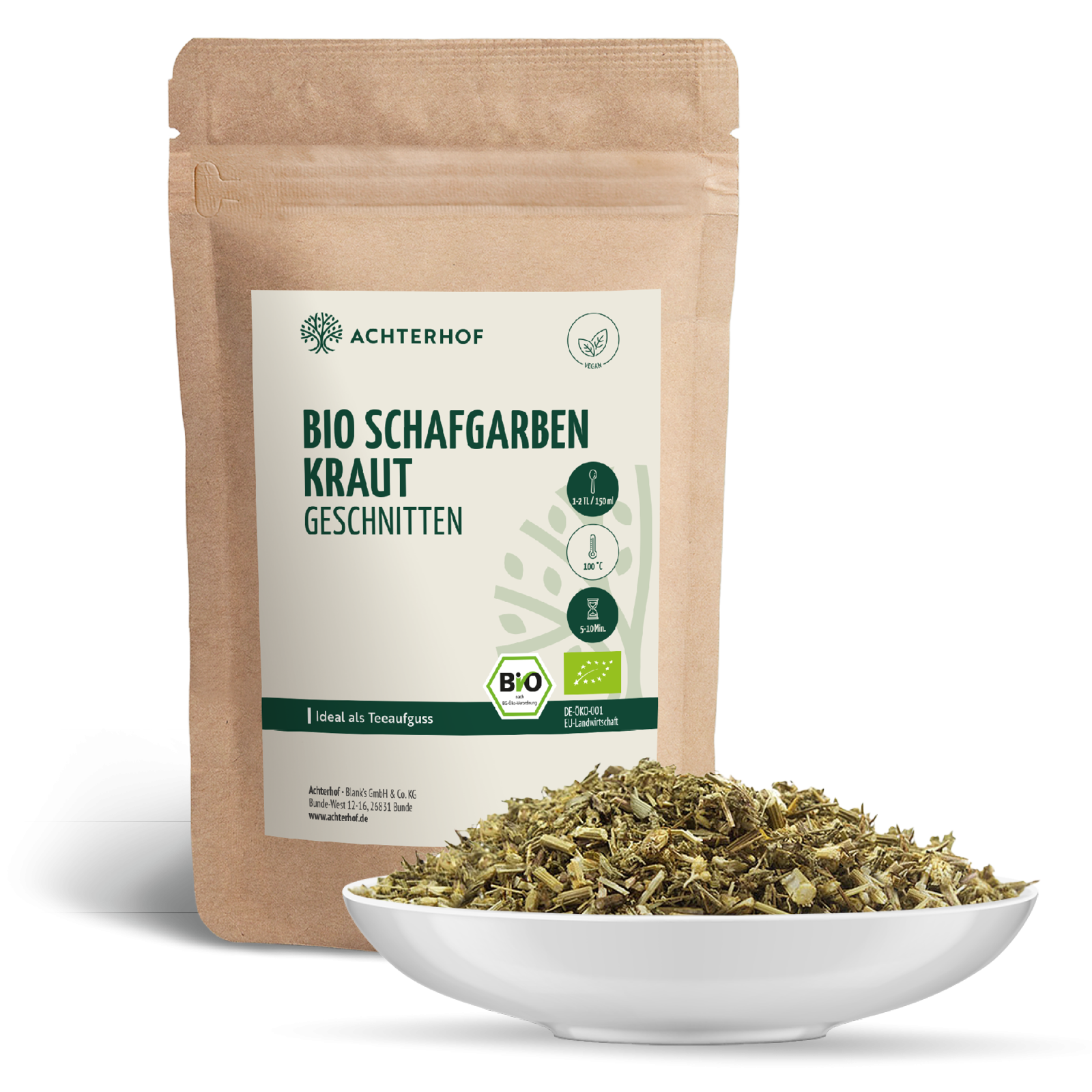 Bio Schafgarbenkraut geschnitten (100g)