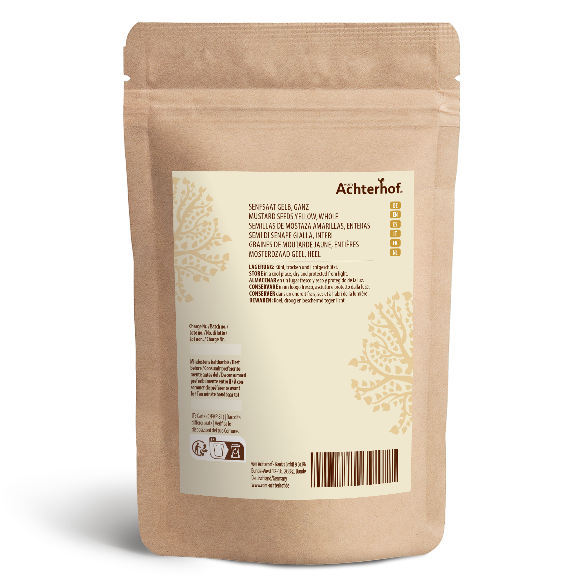 Senfsaat gelb ganz (500g)