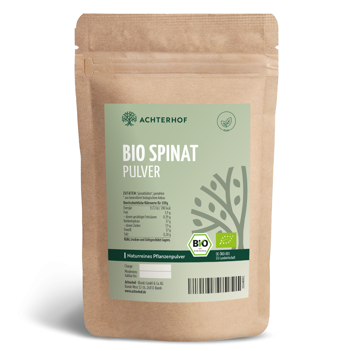 Spinat Pulver Bio (250g)