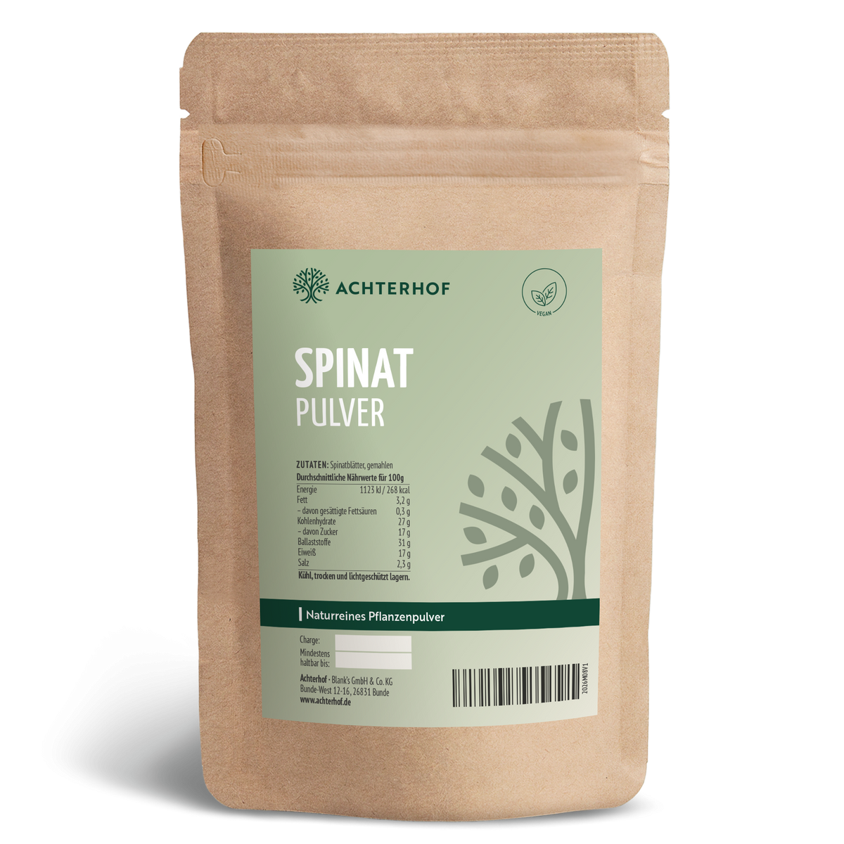 Spinat Pulver (100g)
