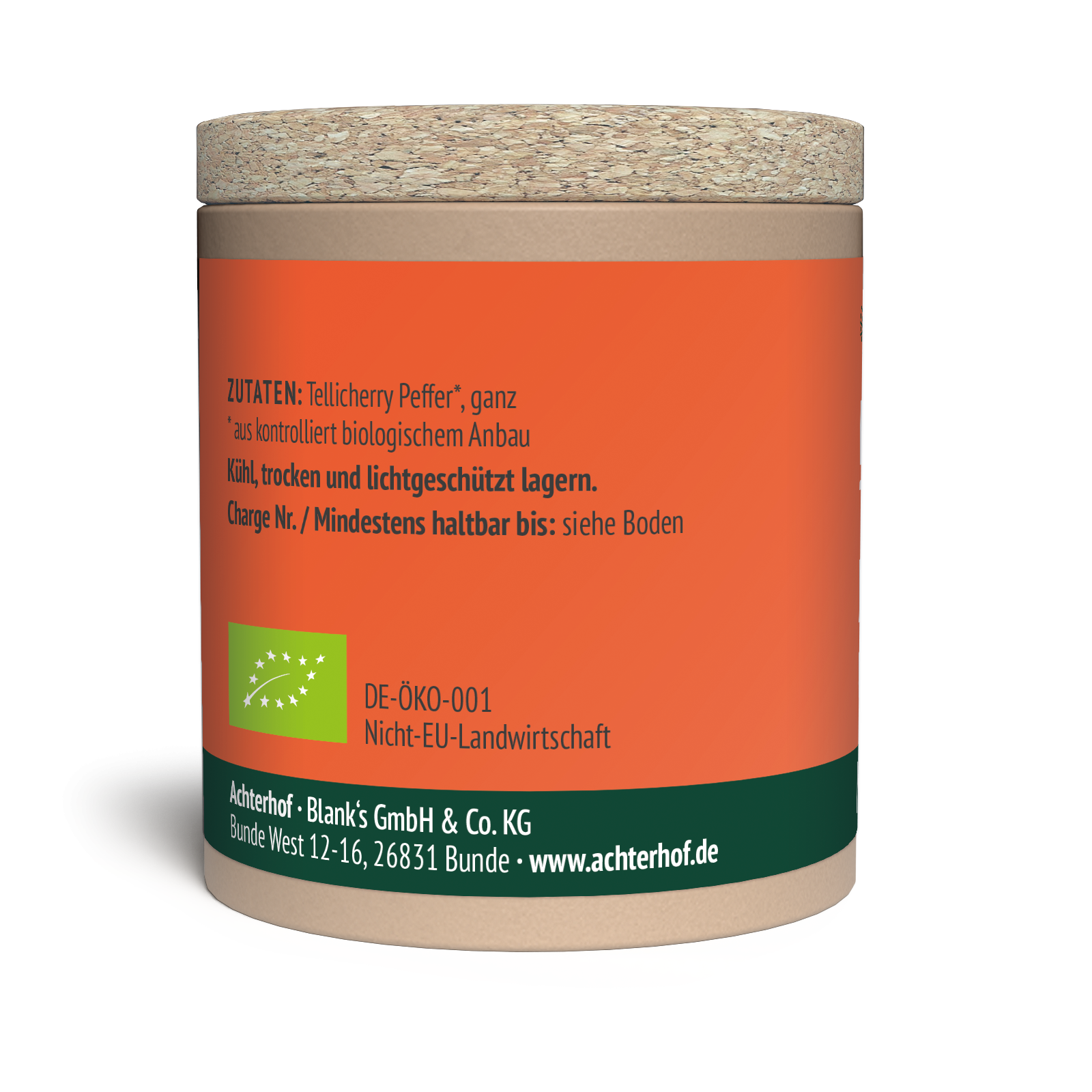 Tellicherry Pfeffer ganz Bio (45g)