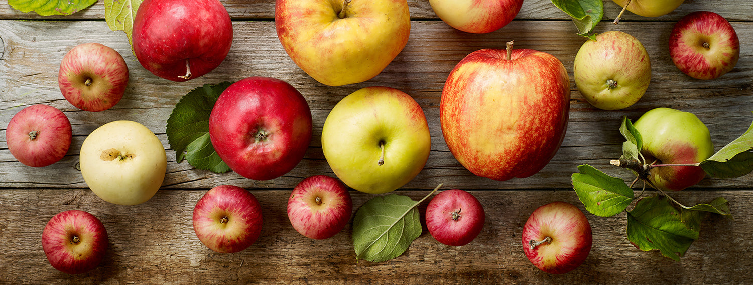 various kinds of apples