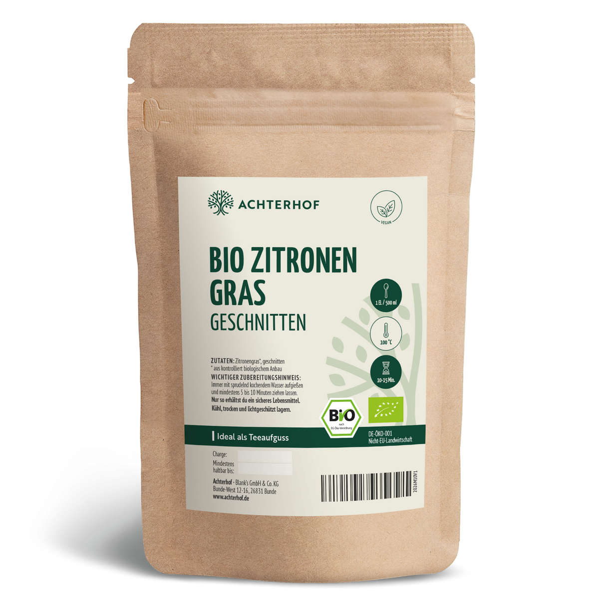 Zitronengras geschnitten Bio (250g)