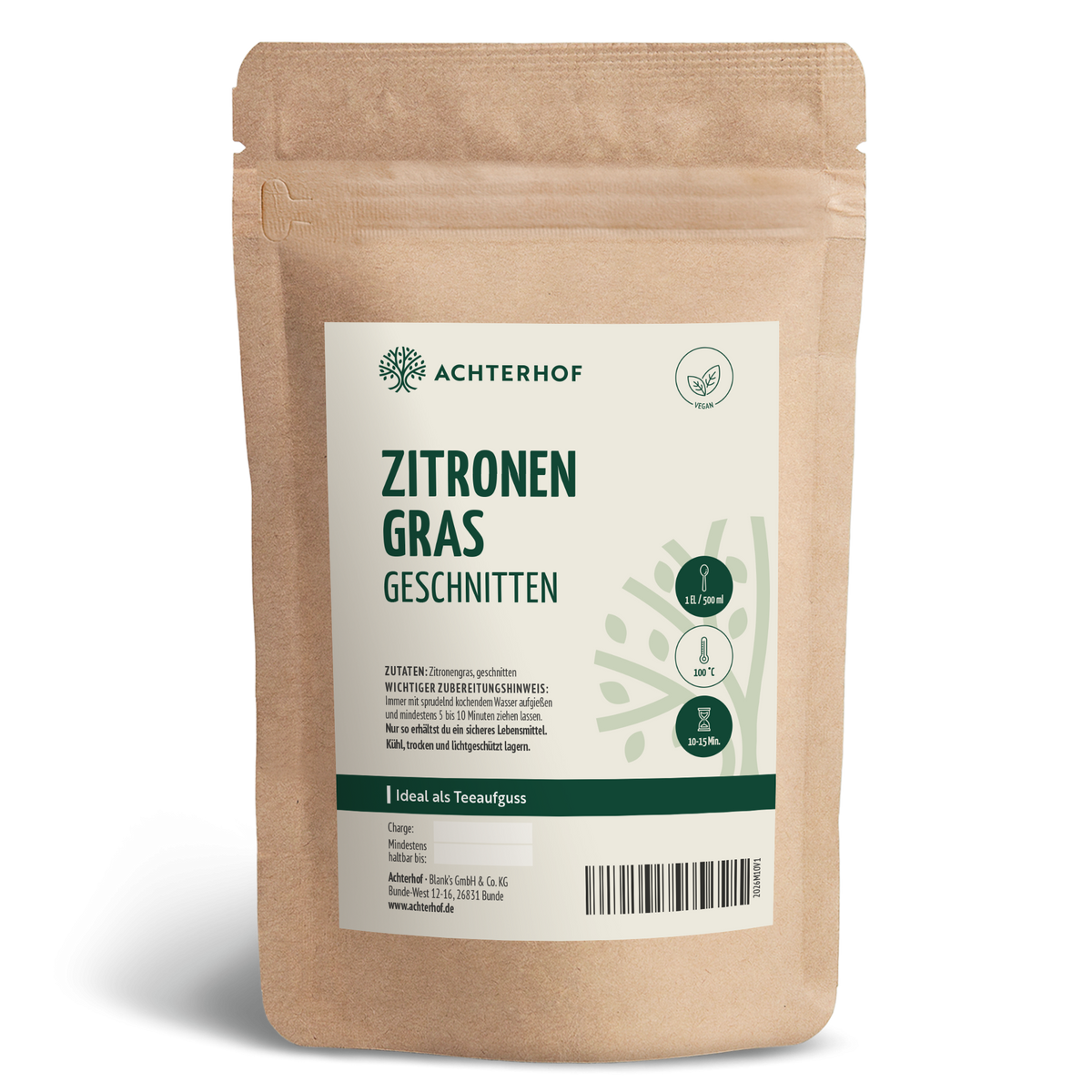 Zitronengras geschnitten (250g)