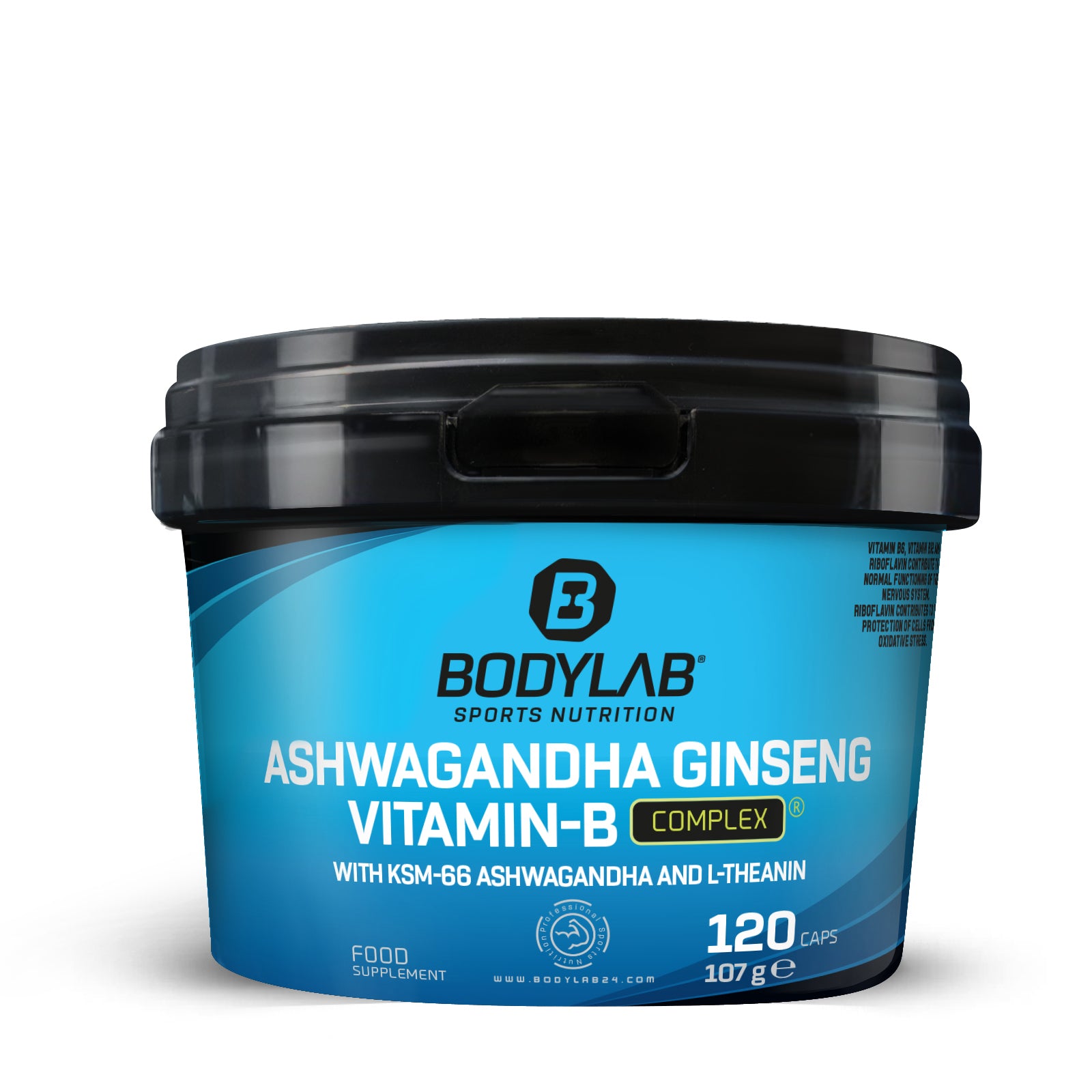 Ashwagandha Ginseng Vitamin-B Complex (120 Kapseln)