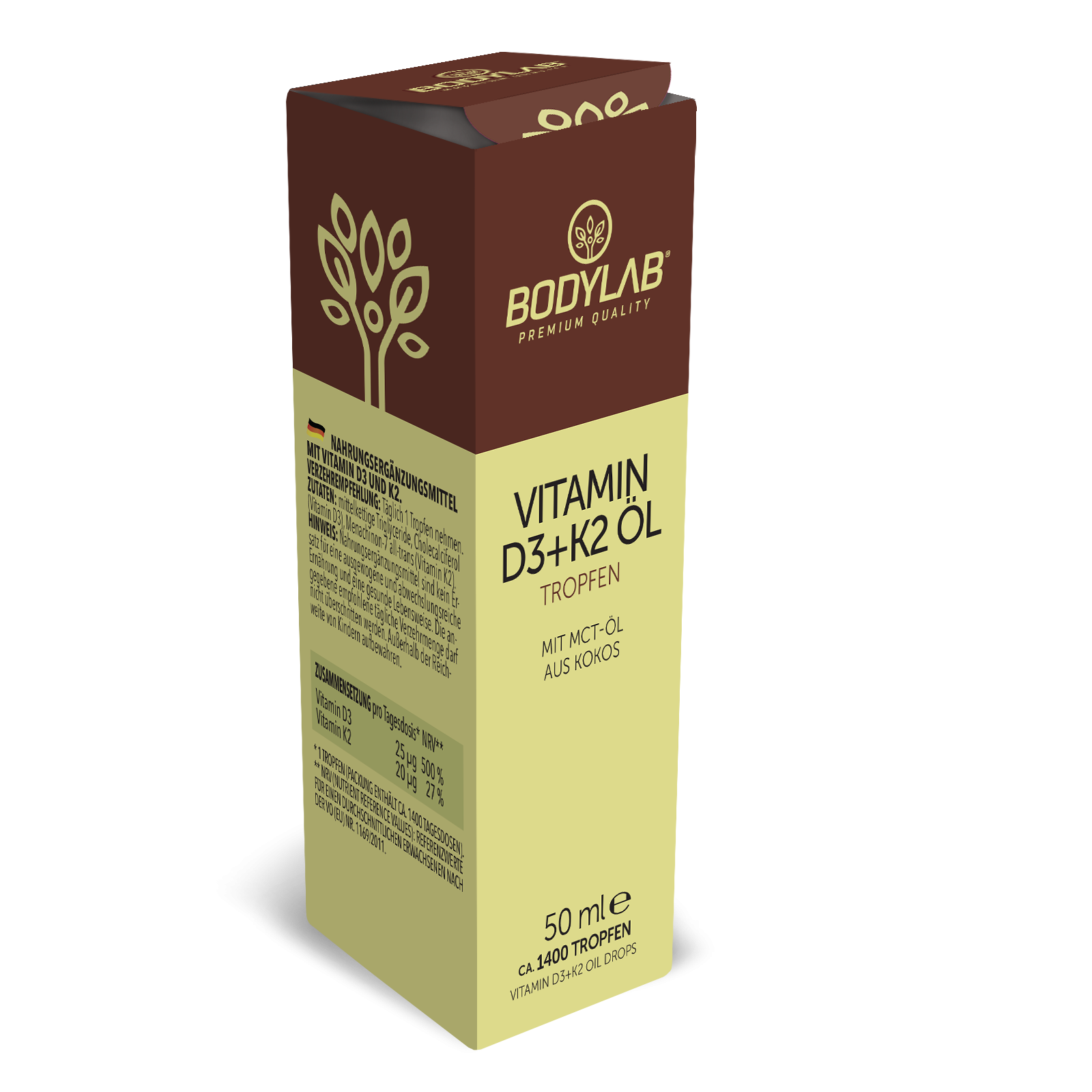 Vitamin D3 + K2 Öl Tropfen (50ml)