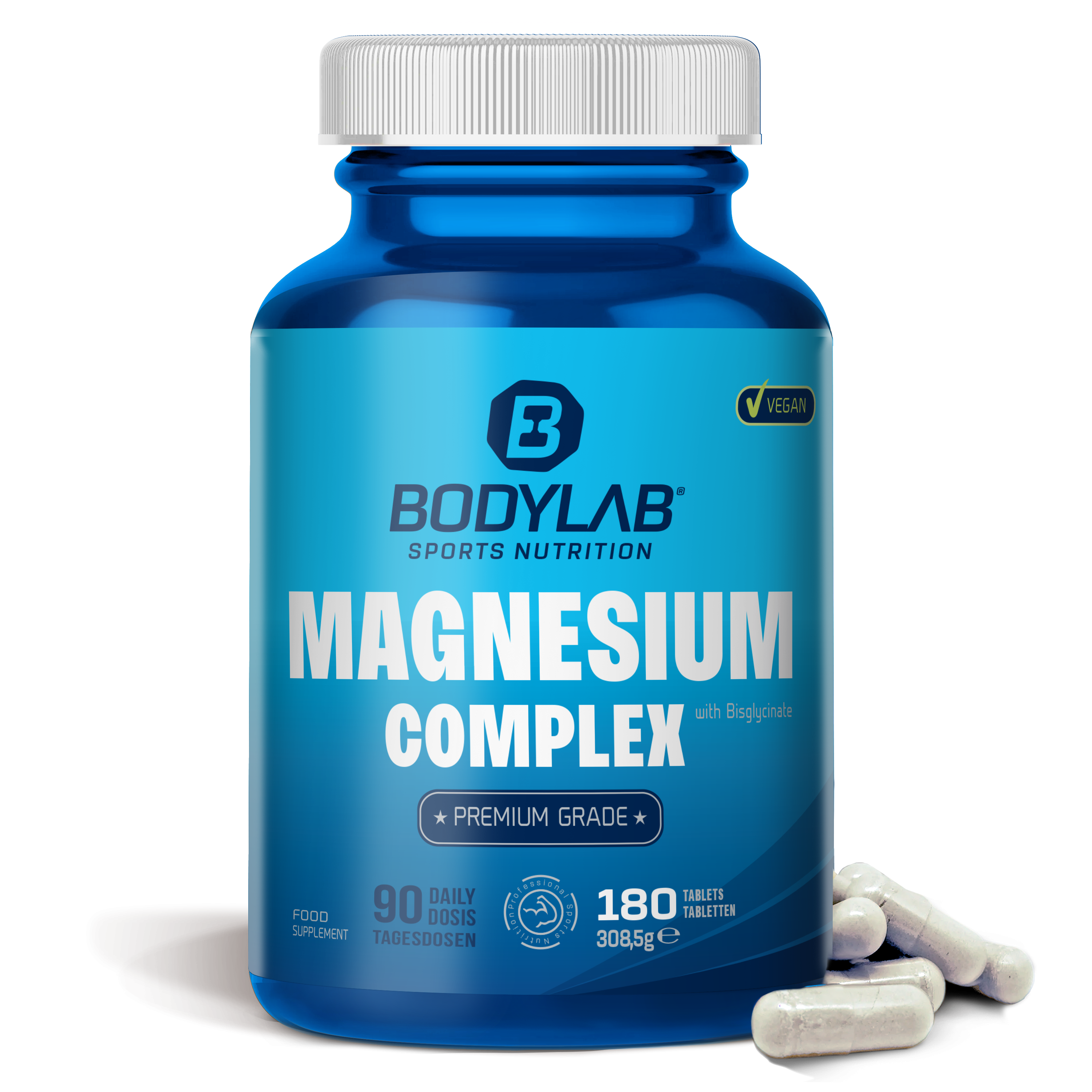 100% Magnesium Bisglyconat (180 Tabletten)