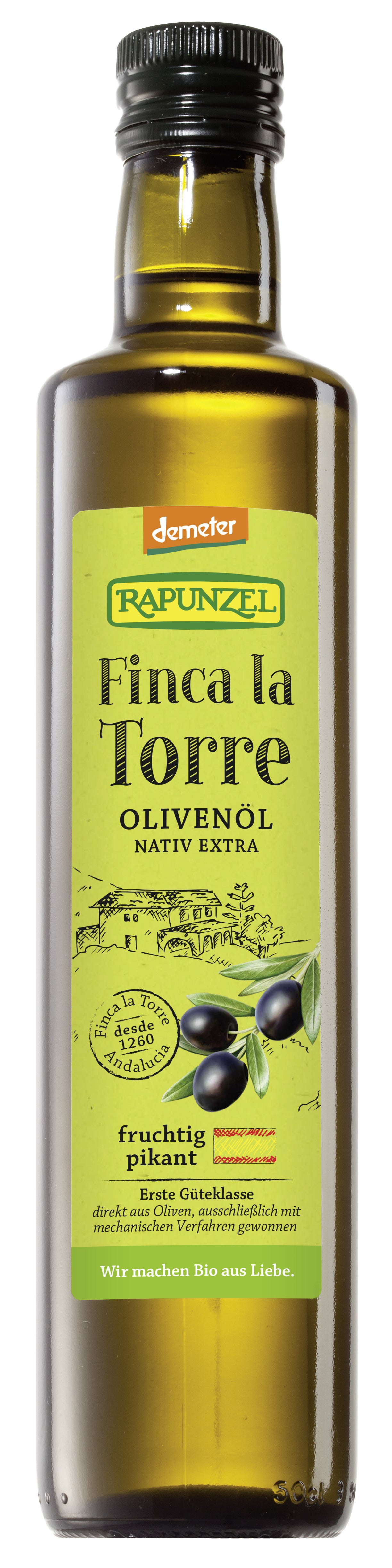 Olivenöl Finca la Torre nativ extra demeter (500ml)