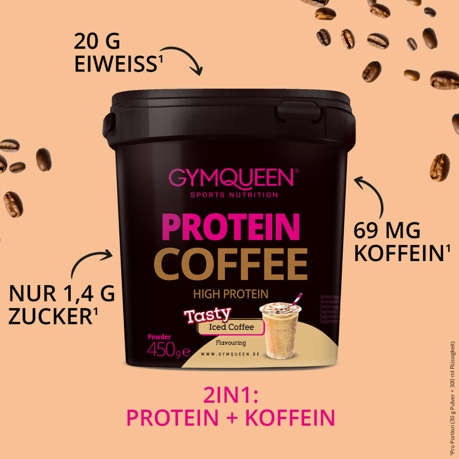 EXKLUSIVER DEAL: 5Für2 Protein Coffee mit GRATIS Potein Coffee + 3x Tasty Drops und Shaker