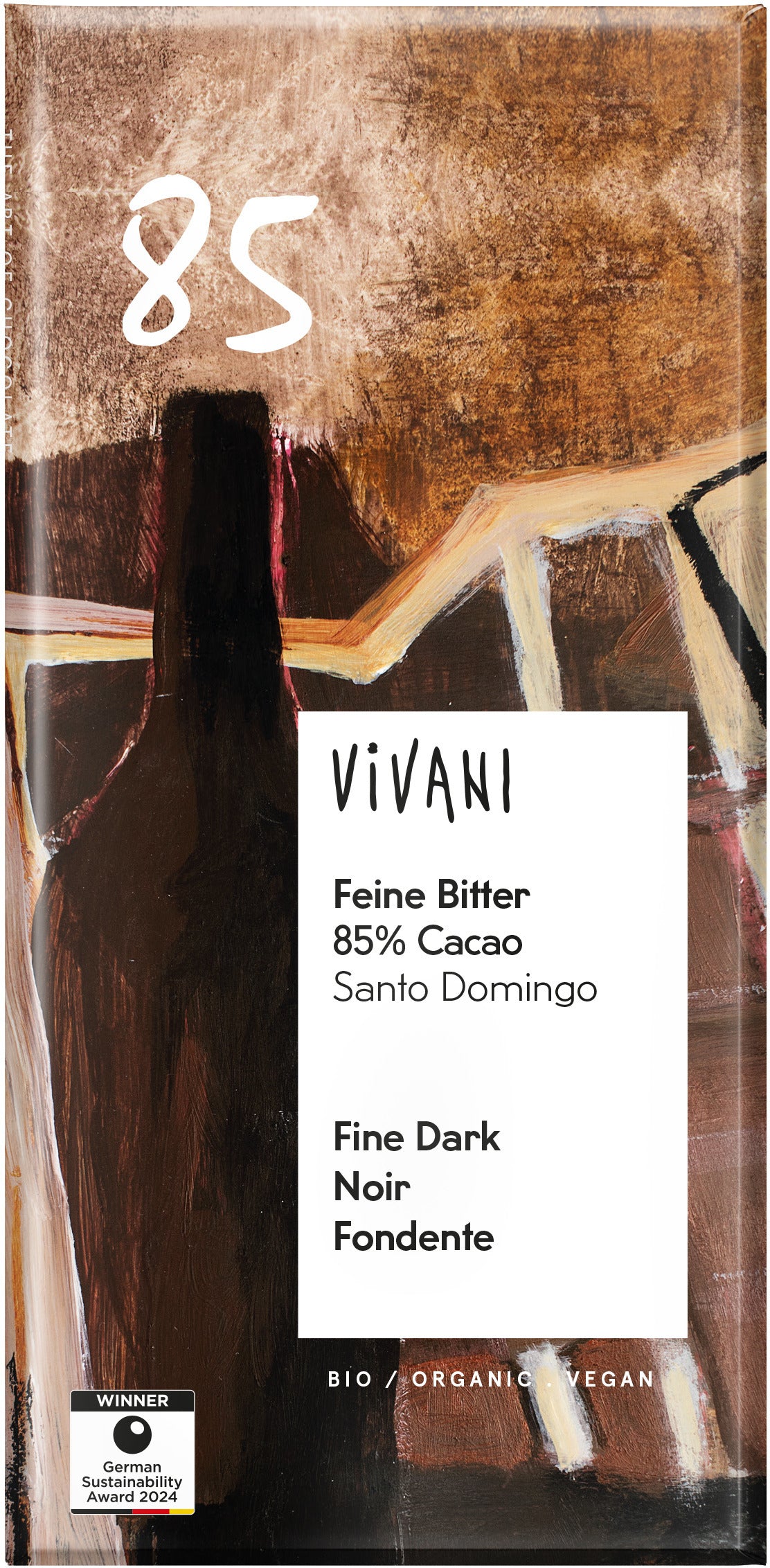 Cacao 85% Feine Bitter Schokolade bio (80g)