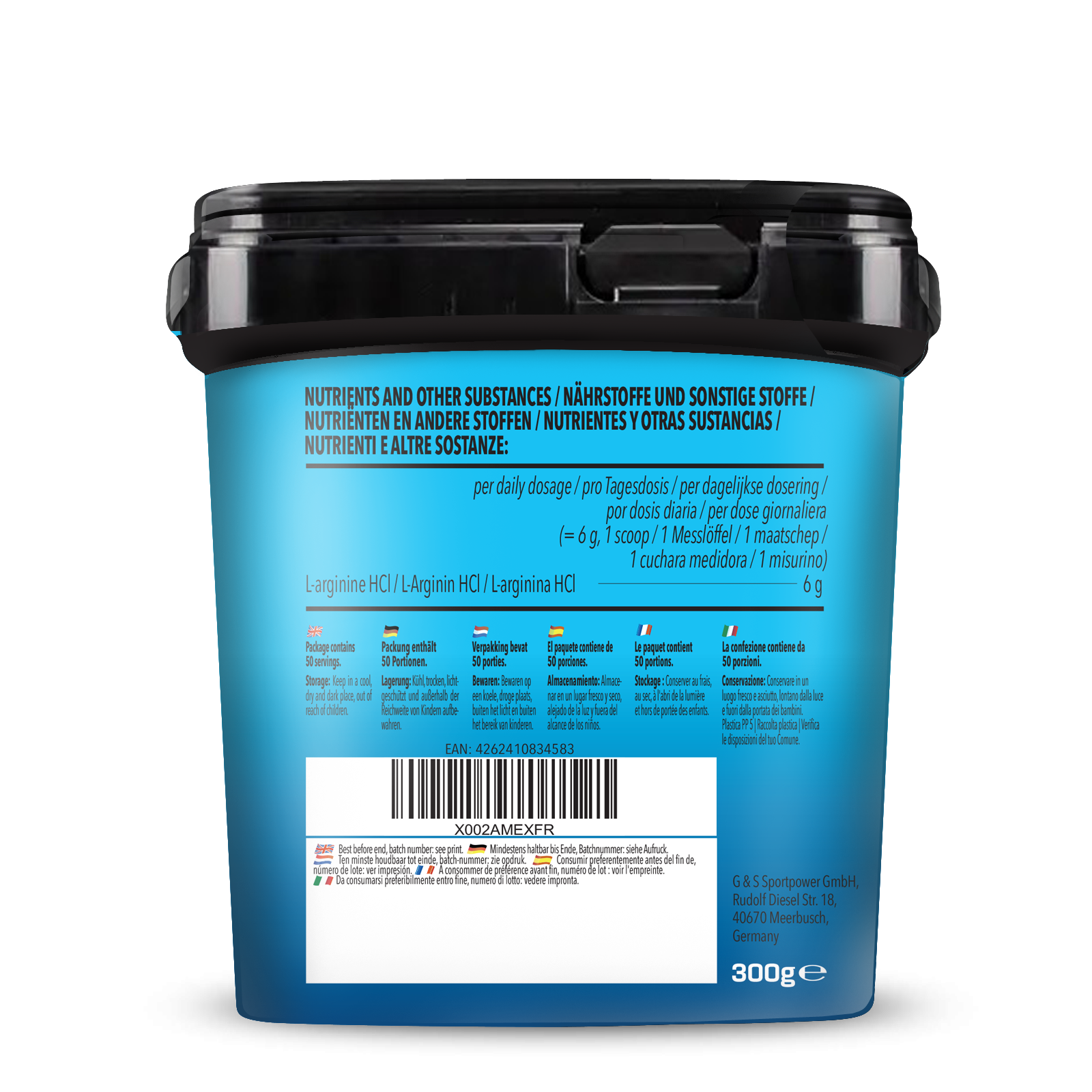 Arginine HCl Powder (300g)