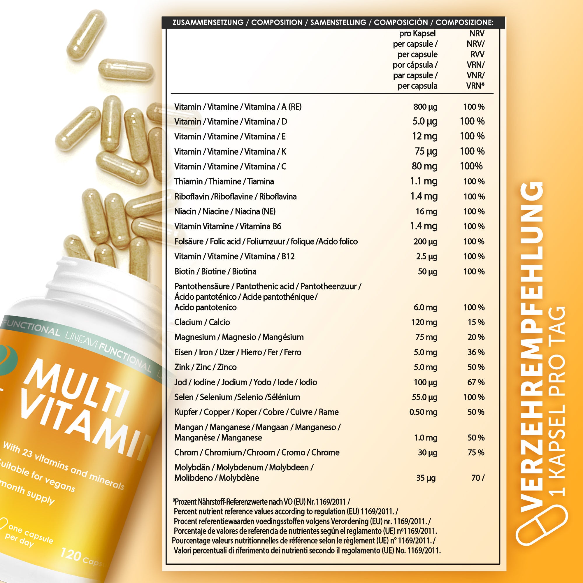 Multivitamin 8-Monatspackung (2x120 Kapseln)
