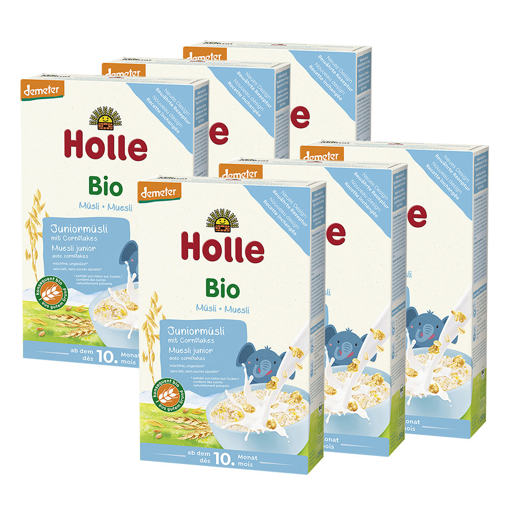 6 x Bio-Juniormüsli Mehrkorn Cornflakes ab dem 10. Monat (6x250g)