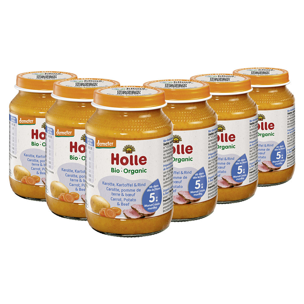 Karotten Kartoffeln & Rind - 6x190g - Demeter ab dem 5. Monat