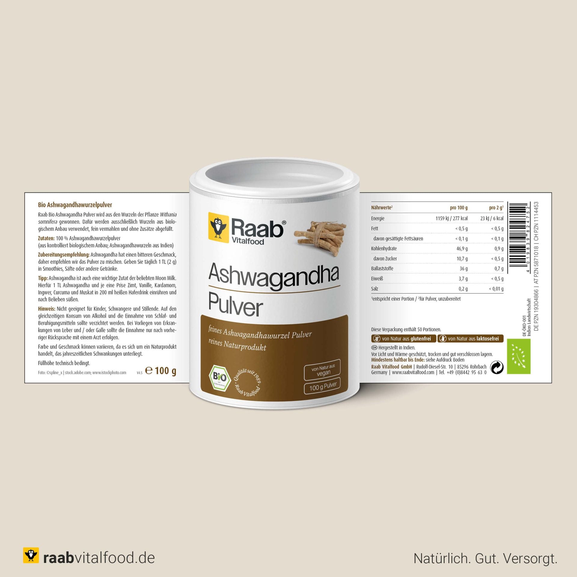 Bio Ashwagandha Pulver (100g)