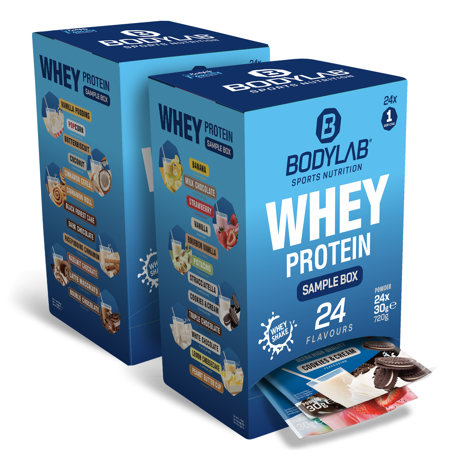 Doppelpack BODYLAB Whey Protein Kalender (24x30g)
